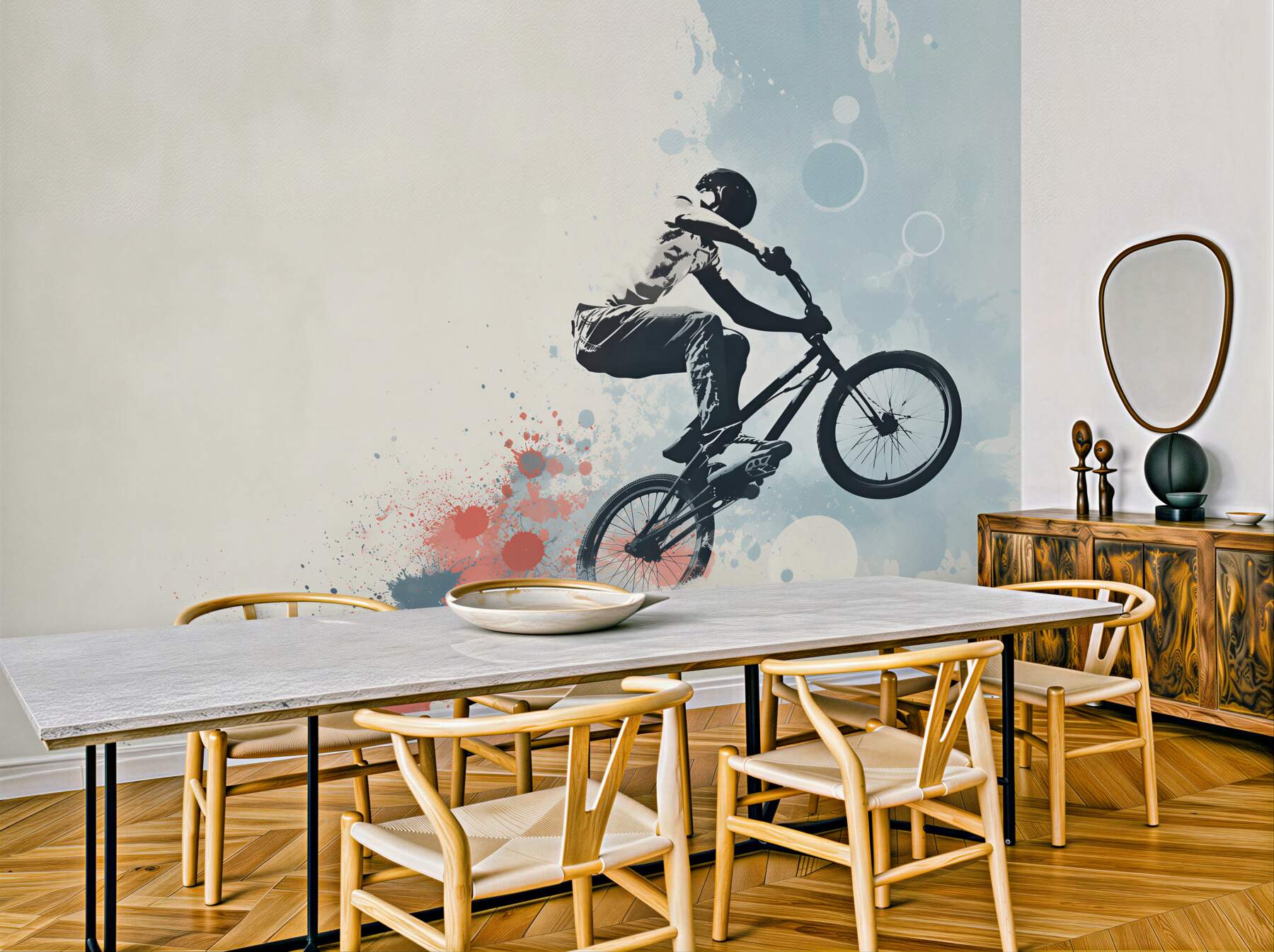 Fototapeta skok rowerzysty bmx?v23
