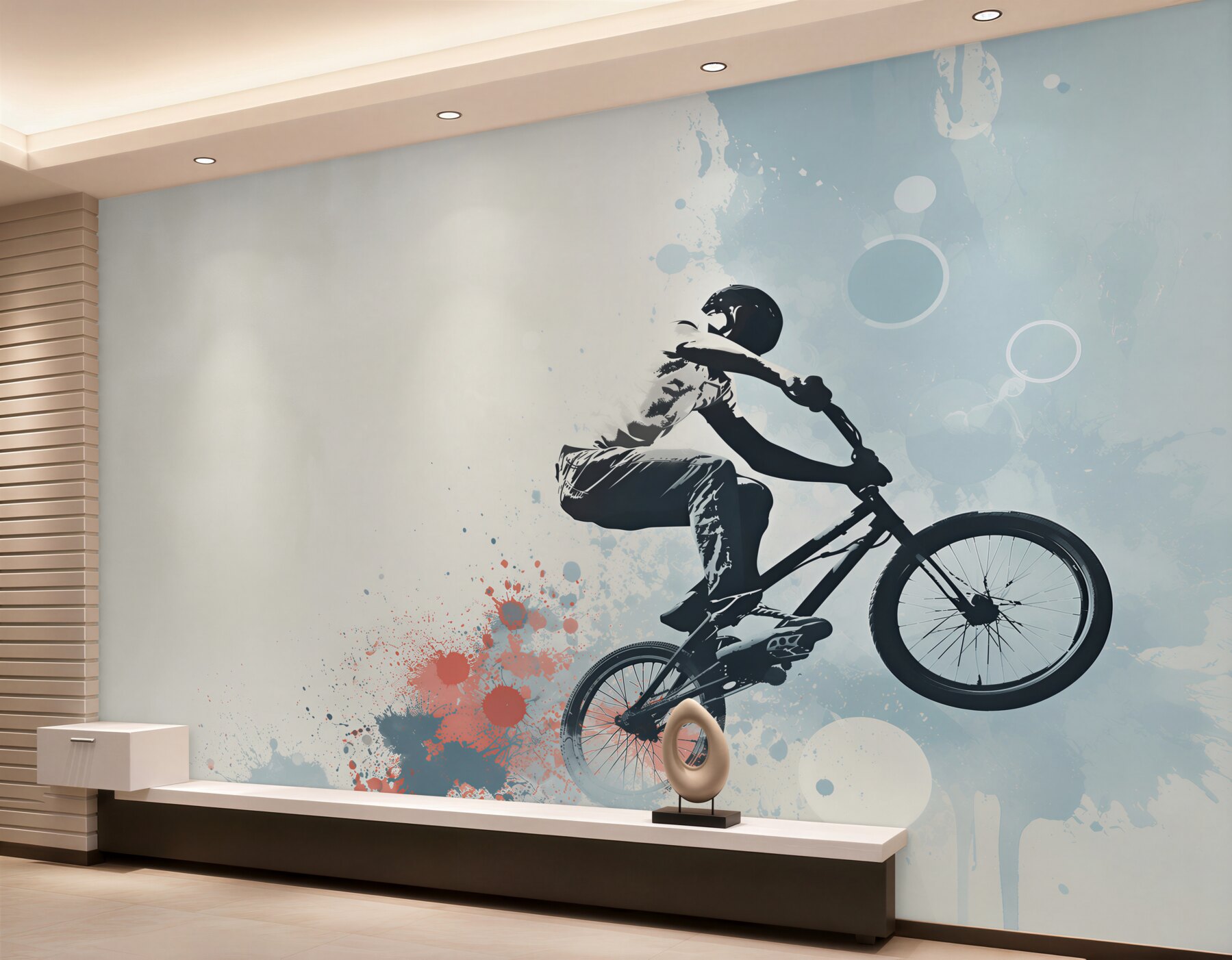 Fototapeta skok rowerzysty bmx