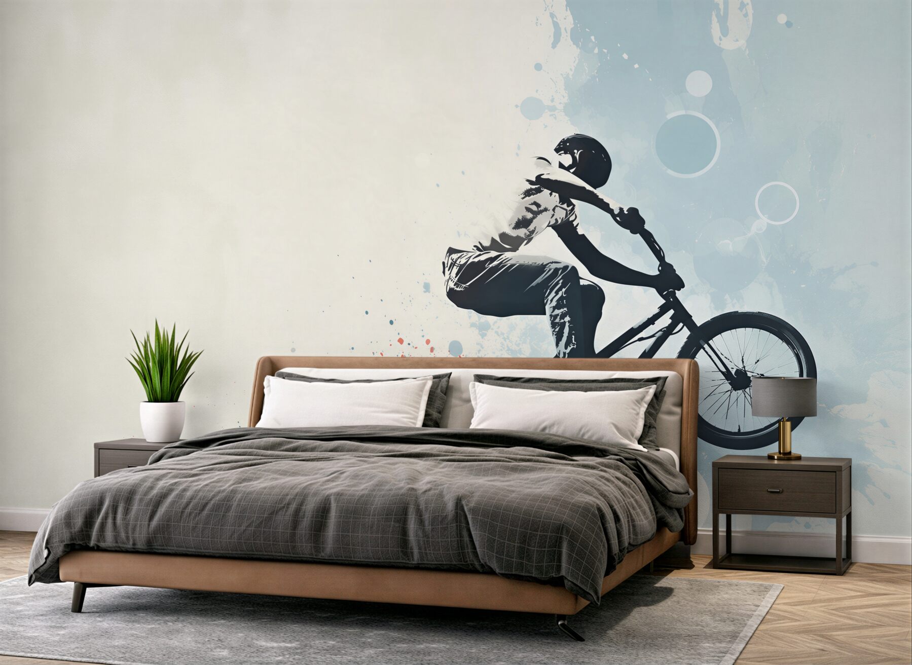 Fototapeta skok rowerzysty bmx?v23