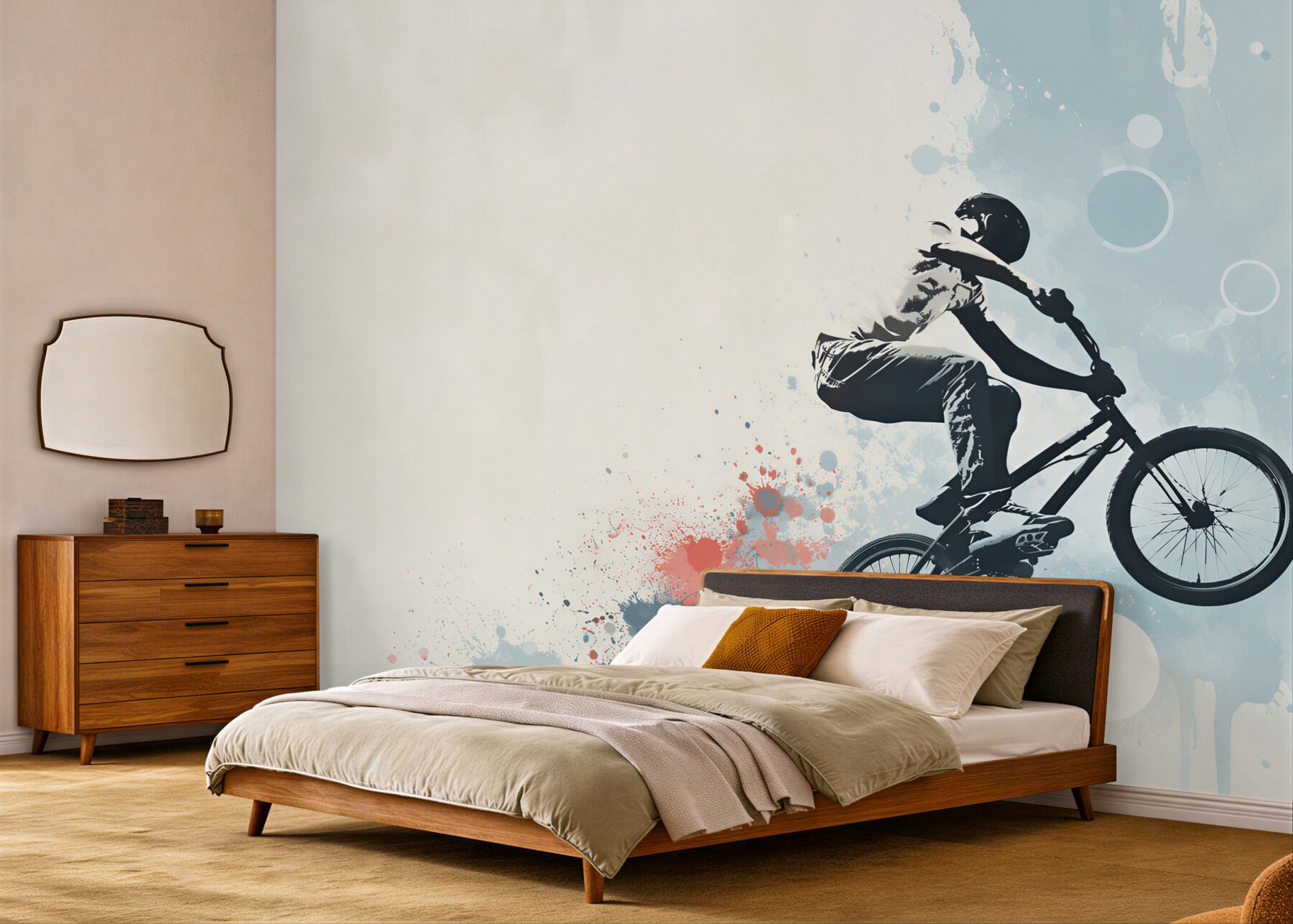 Fototapeta skok rowerzysty bmx?v23