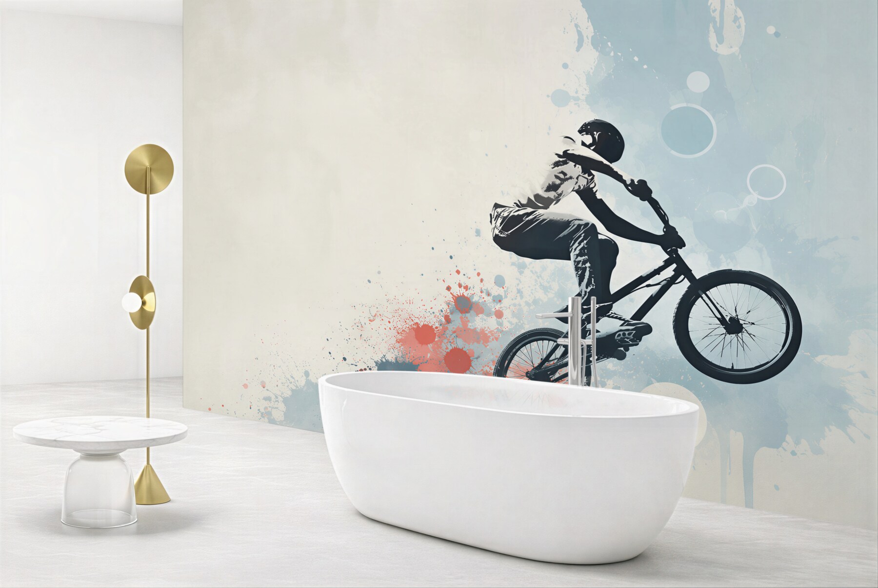 Fototapeta skok rowerzysty bmx?v23