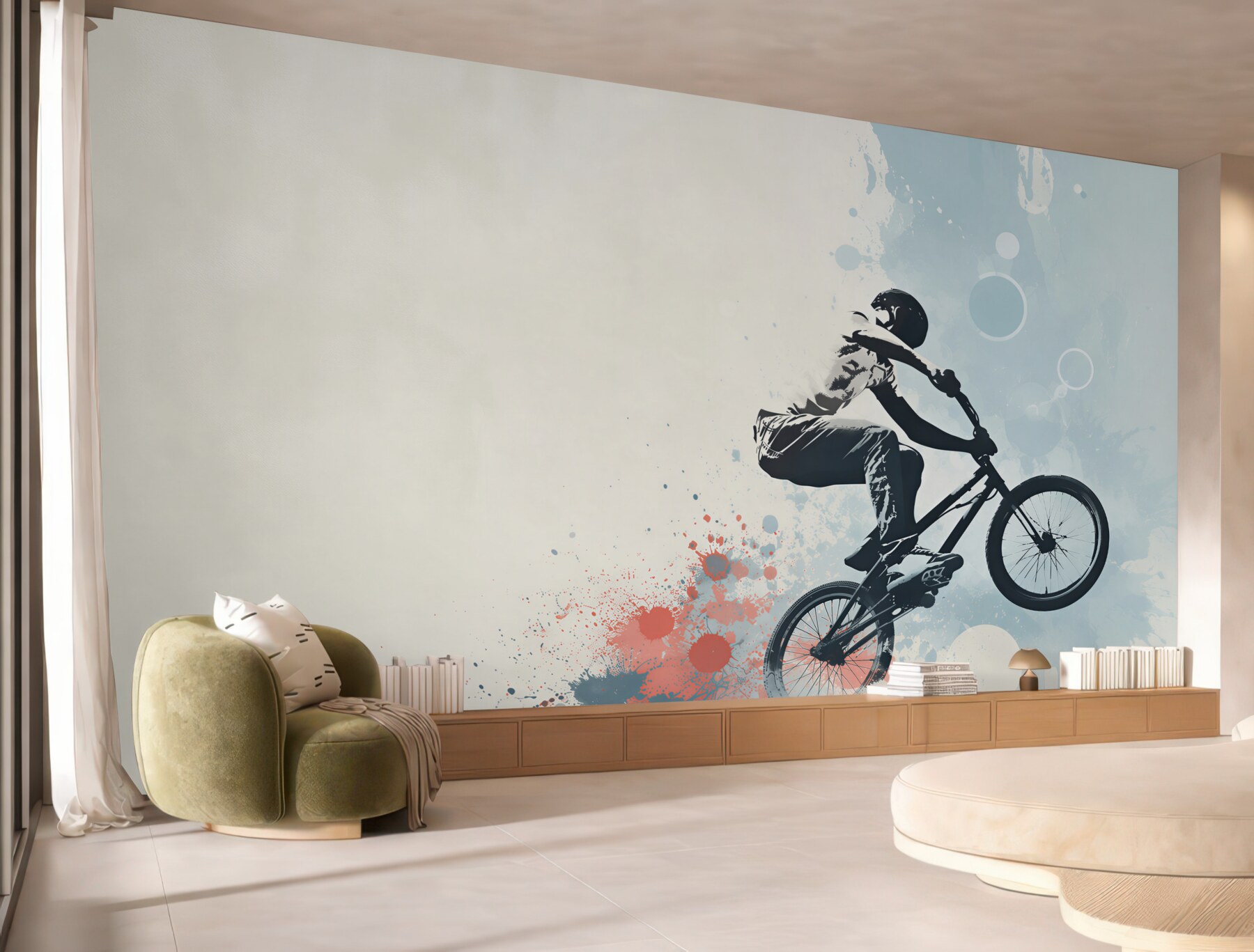 Fototapeta skok rowerzysty bmx?v23