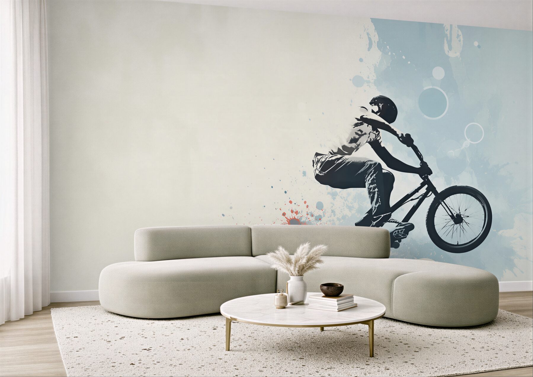 Fototapeta skok rowerzysty bmx?v23