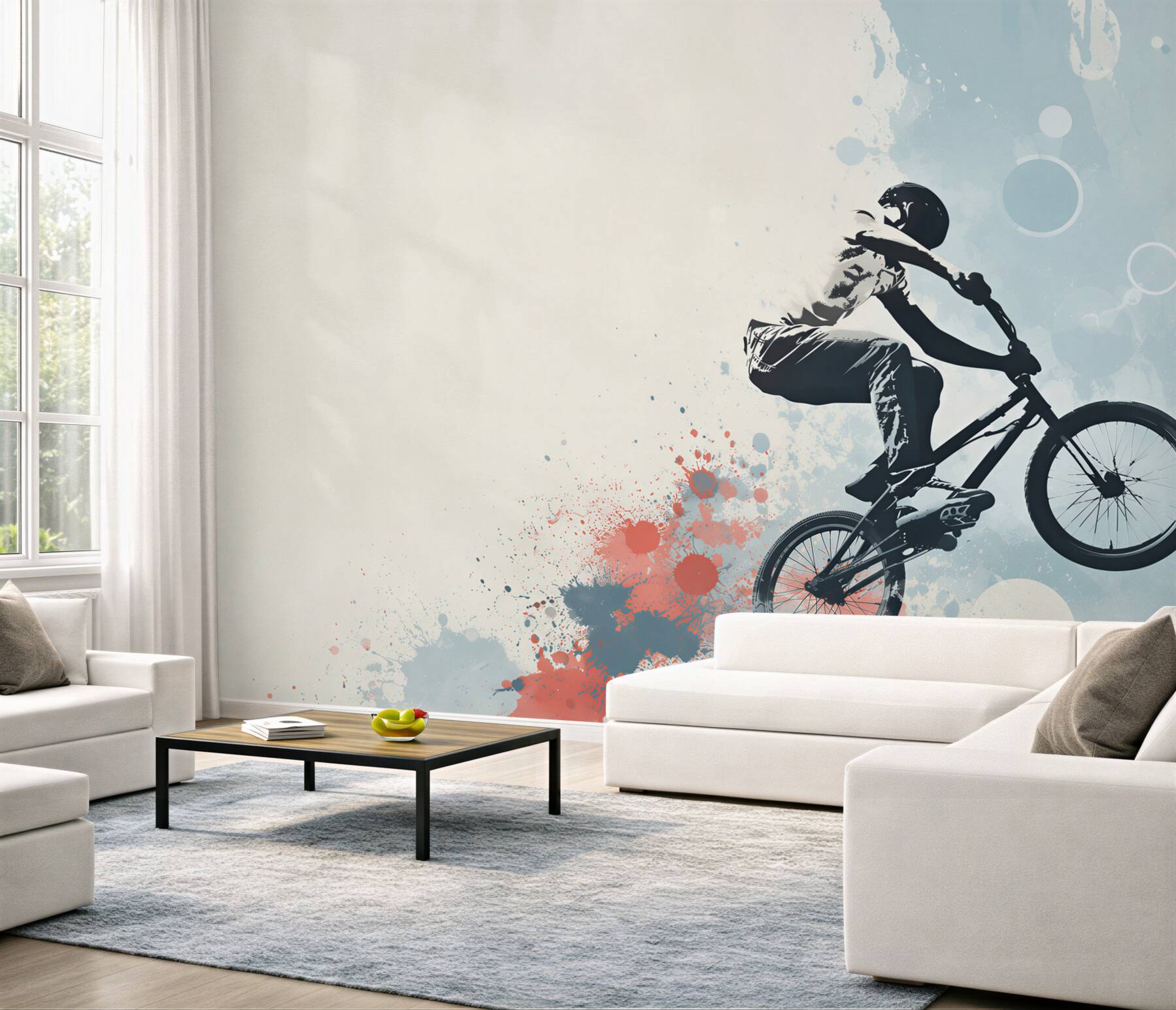 Fototapeta skok rowerzysty bmx?v23
