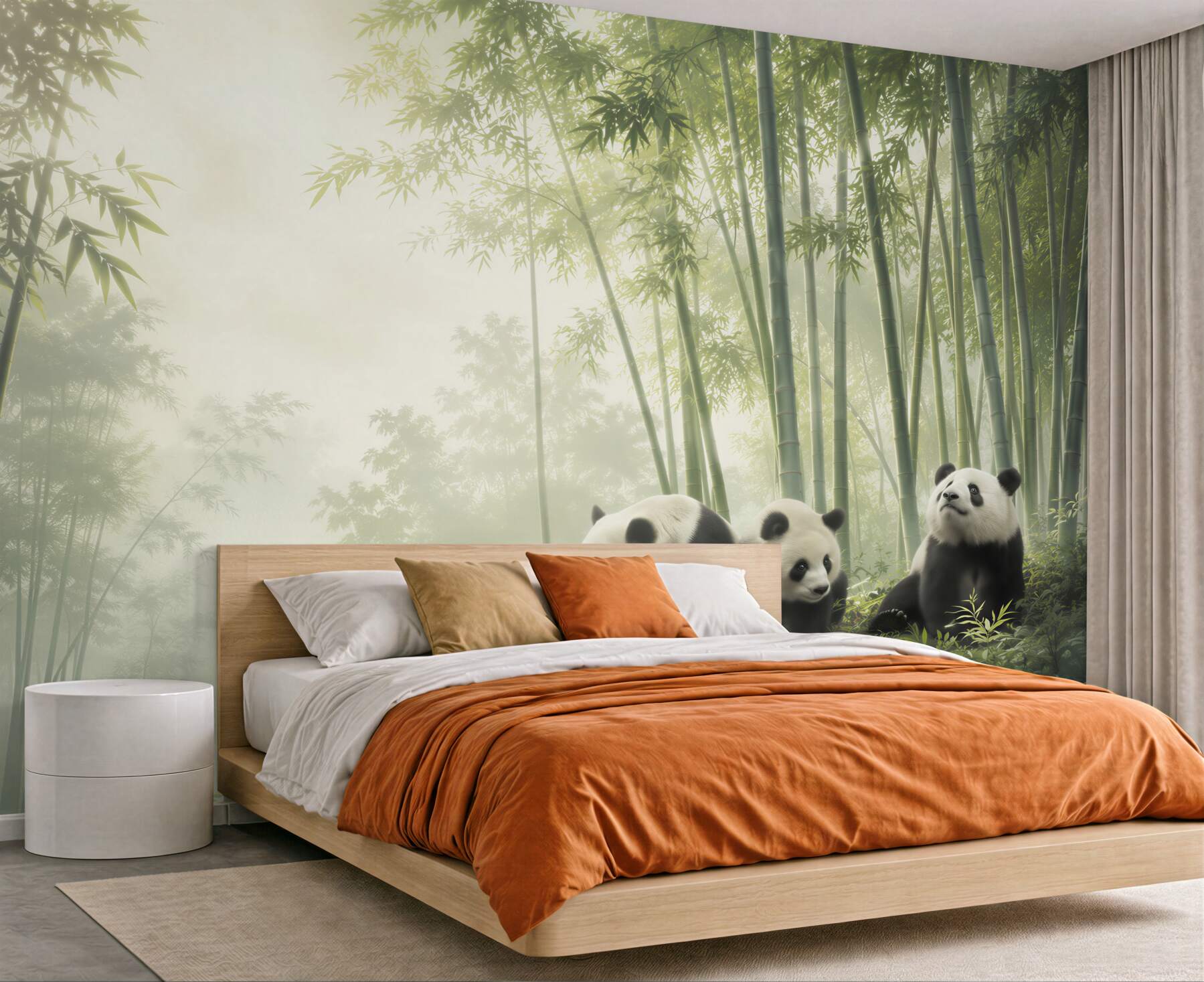 Fototapeta trzy pandy w lesie?v23