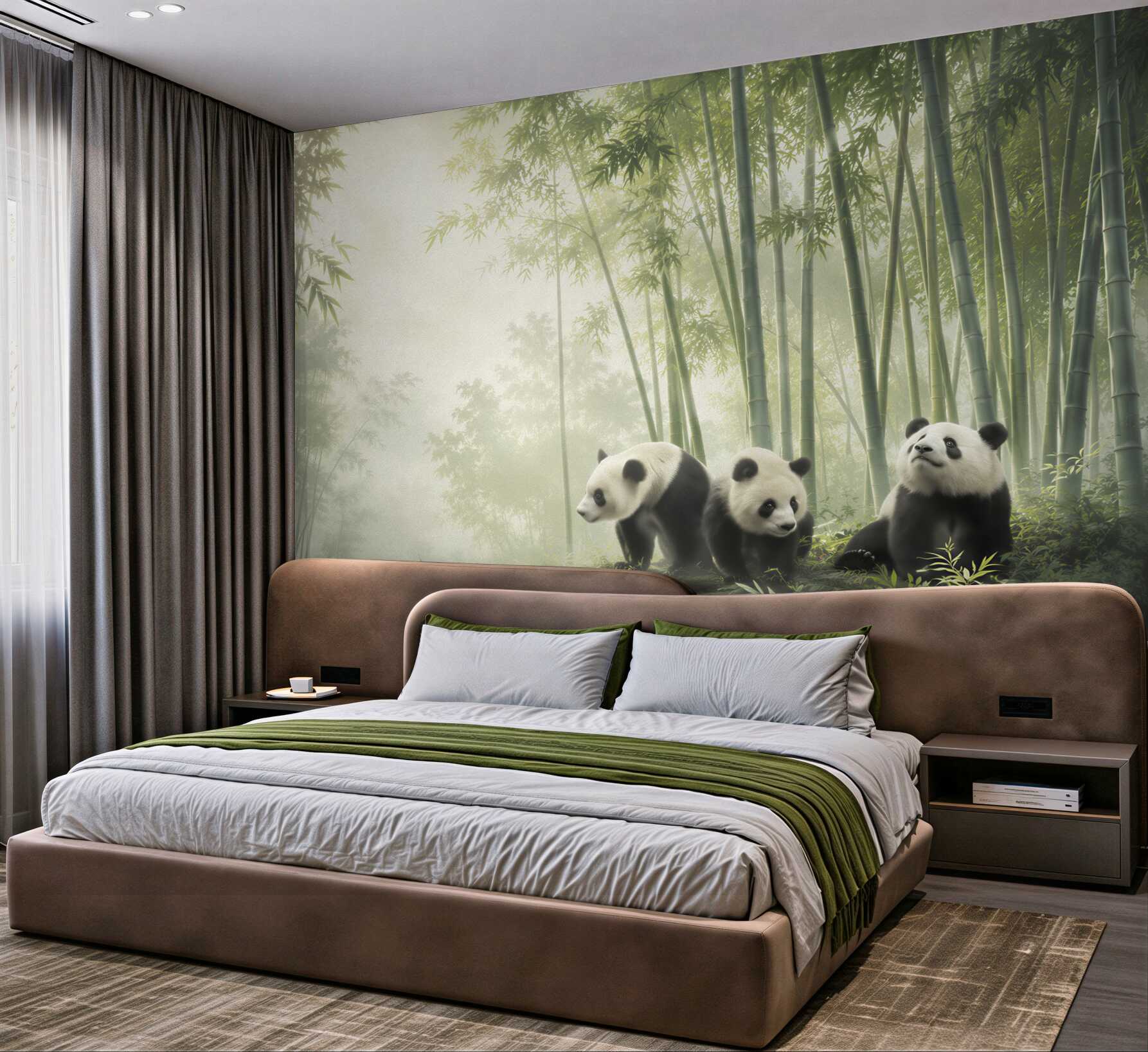 Fototapeta trzy pandy w lesie?v23