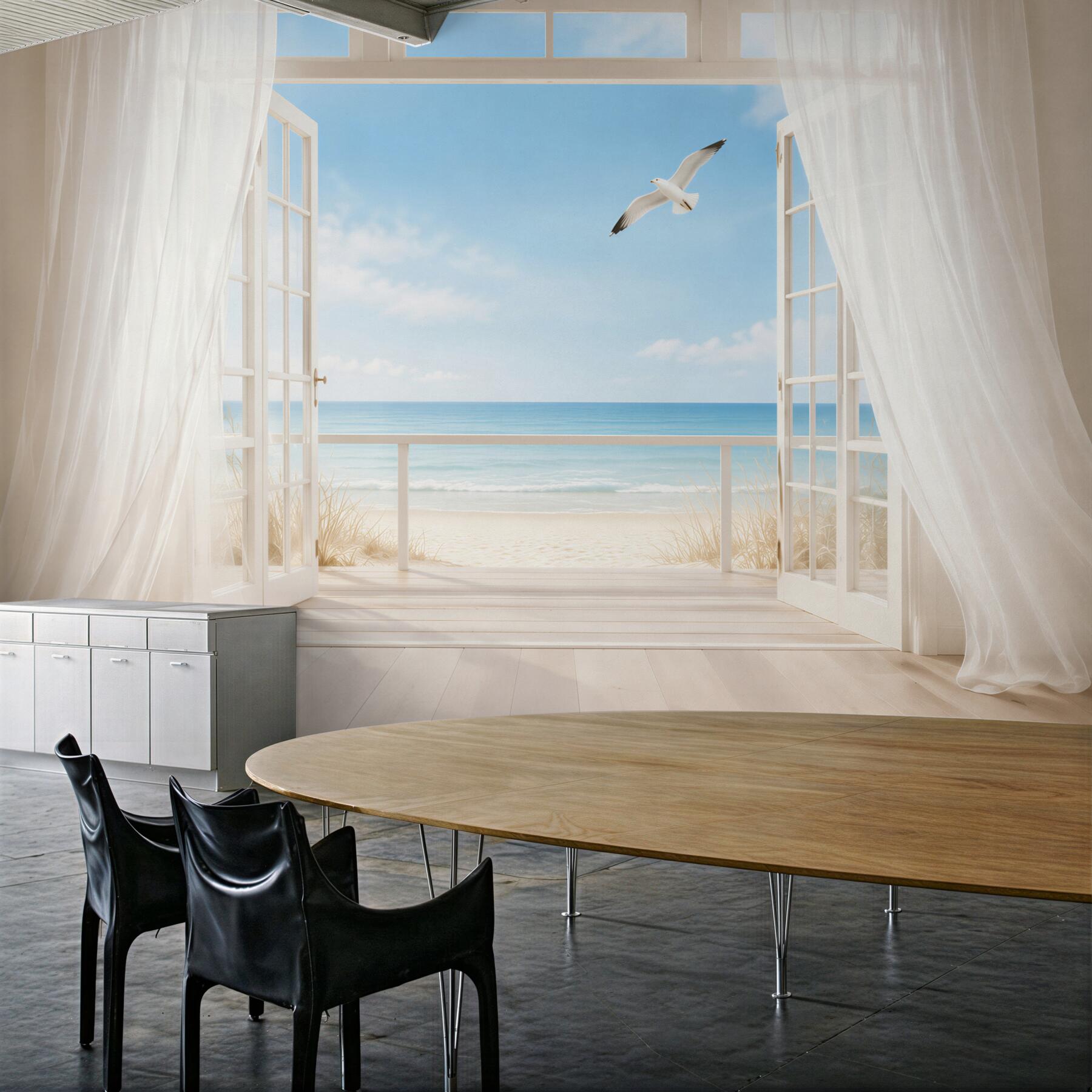 Fototapeta śnieżnobiały dostęp do piaszczystej plaży?v23