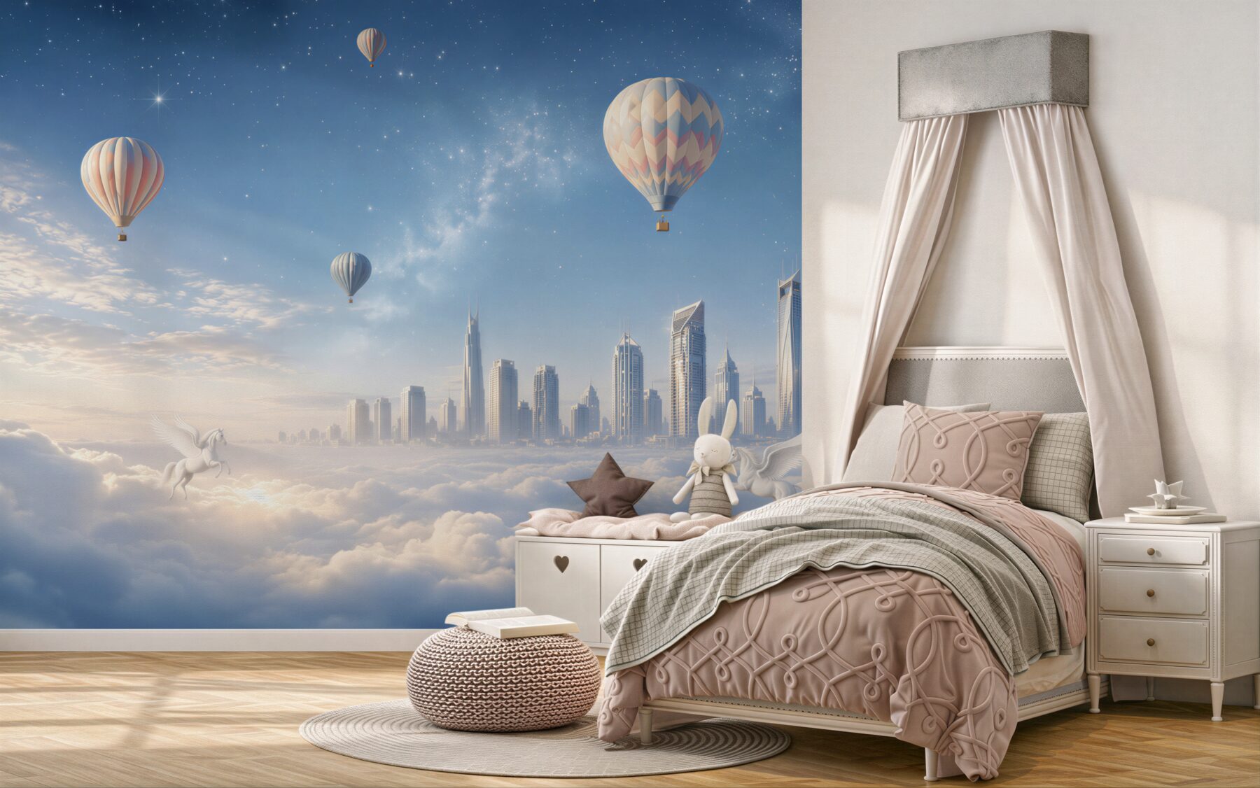 Fototapeta balony w nocnym mieście?v23