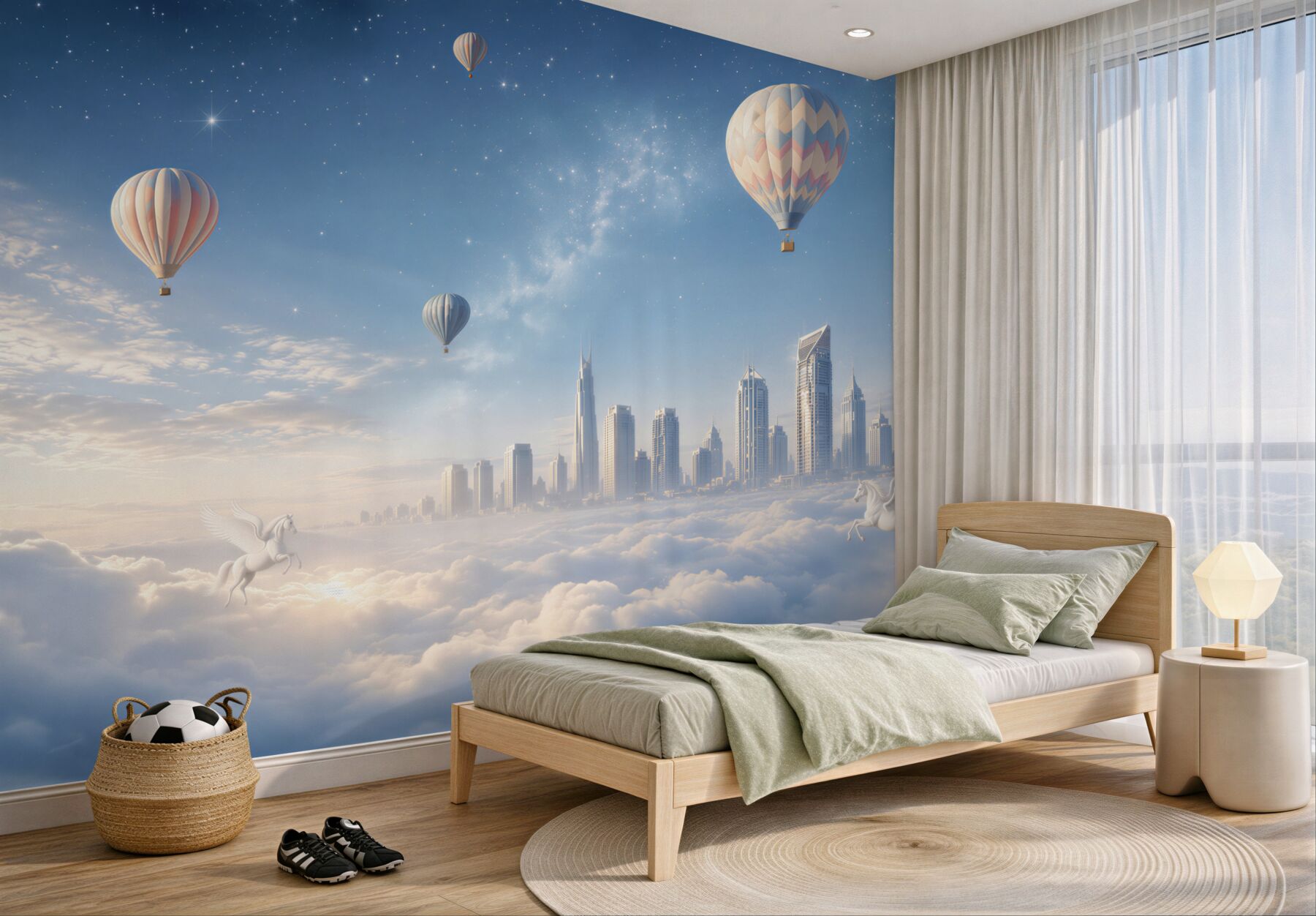 Fototapeta balony w nocnym mieście?v23
