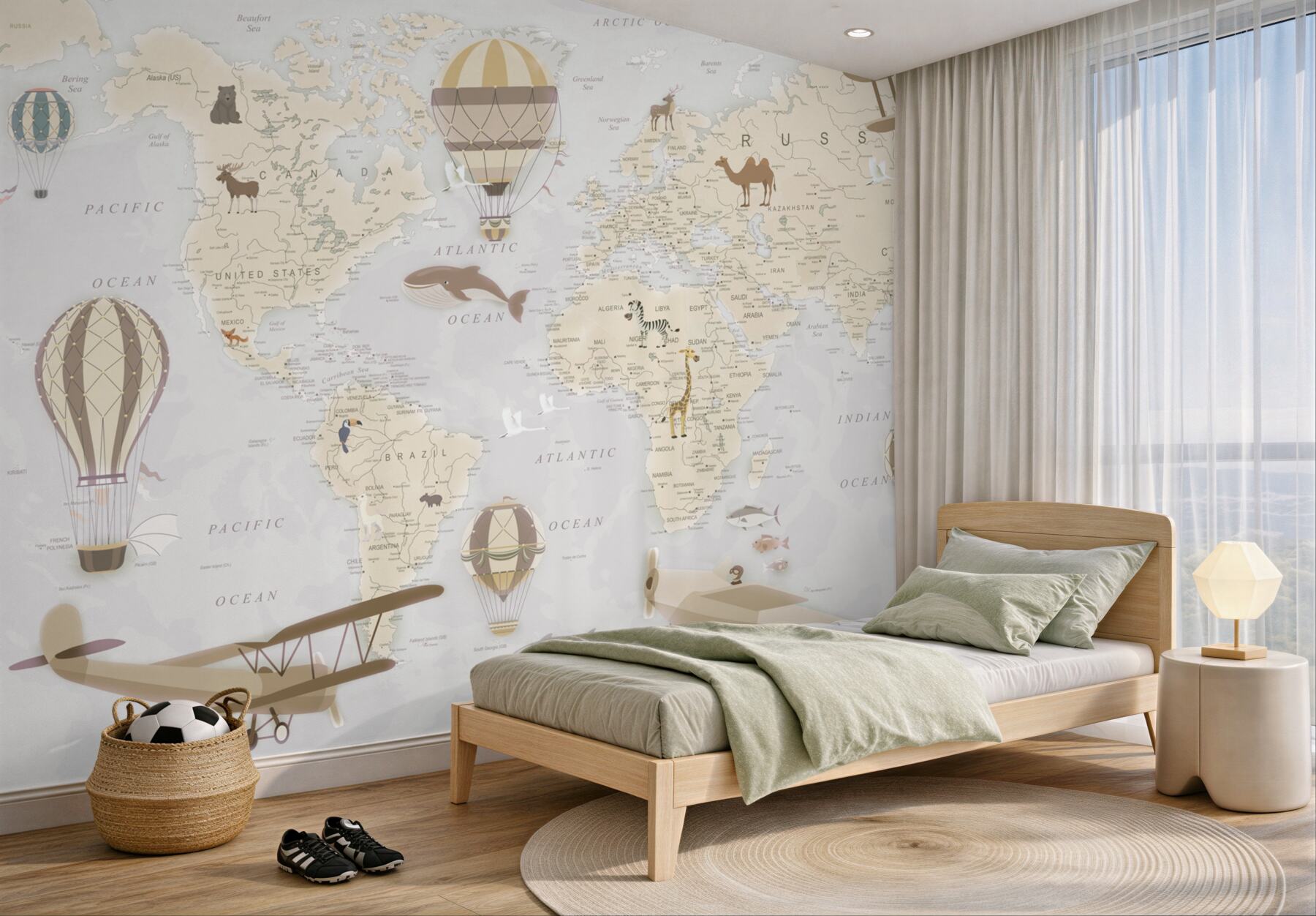 Fototapeta bardzo szczegółowa mapa świata?v23