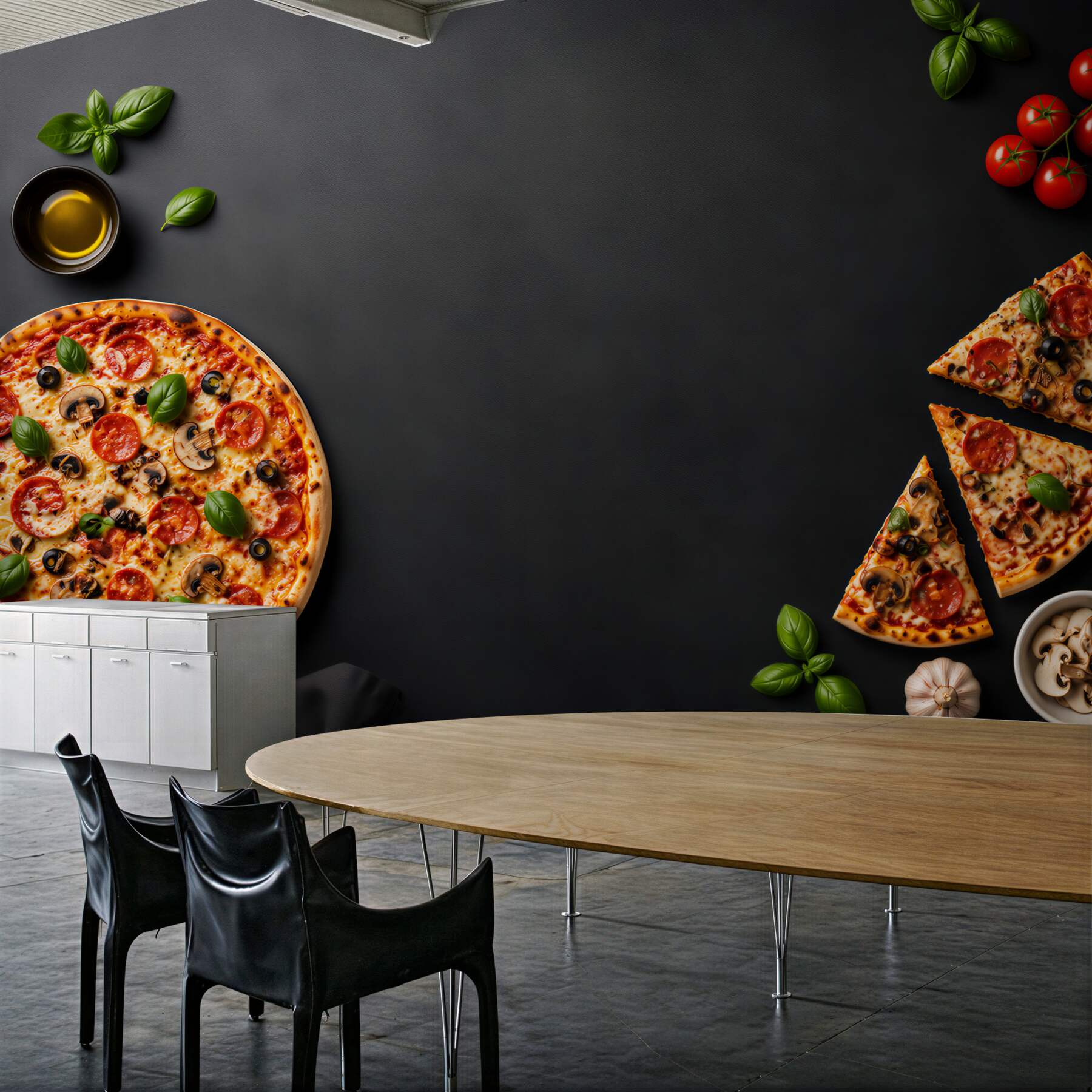 Fototapeta Pizza i inne produkty