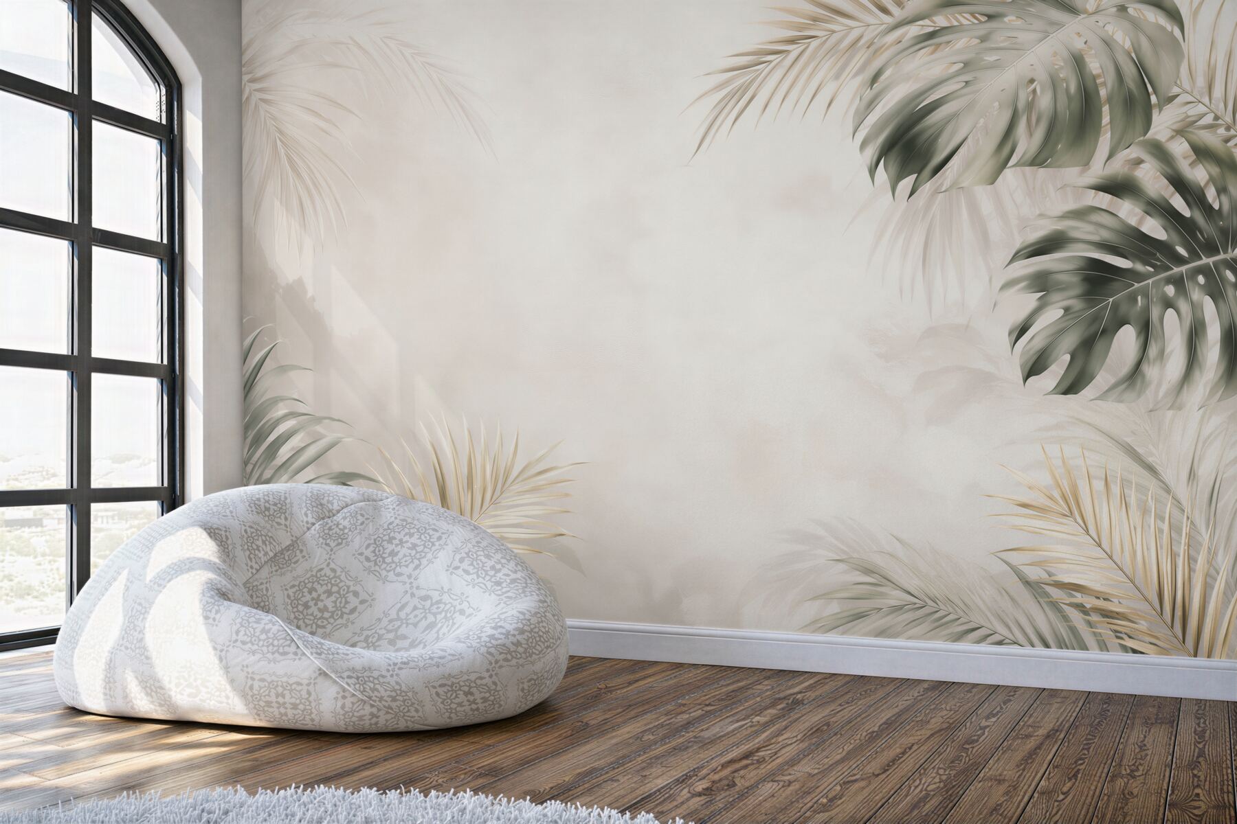 Fototapeta las deszczowy podczas deszczu