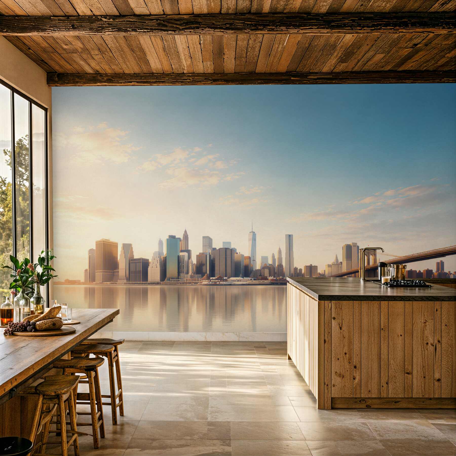 Fototapeta Most Brookliński i Manhattan w Nowym Jorku?v23