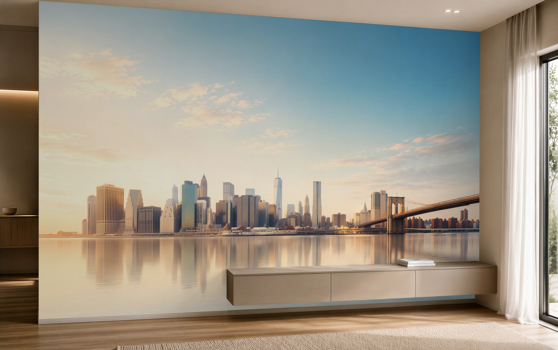 Fototapeta Most Brookliński i Manhattan w Nowym Jorku?v23