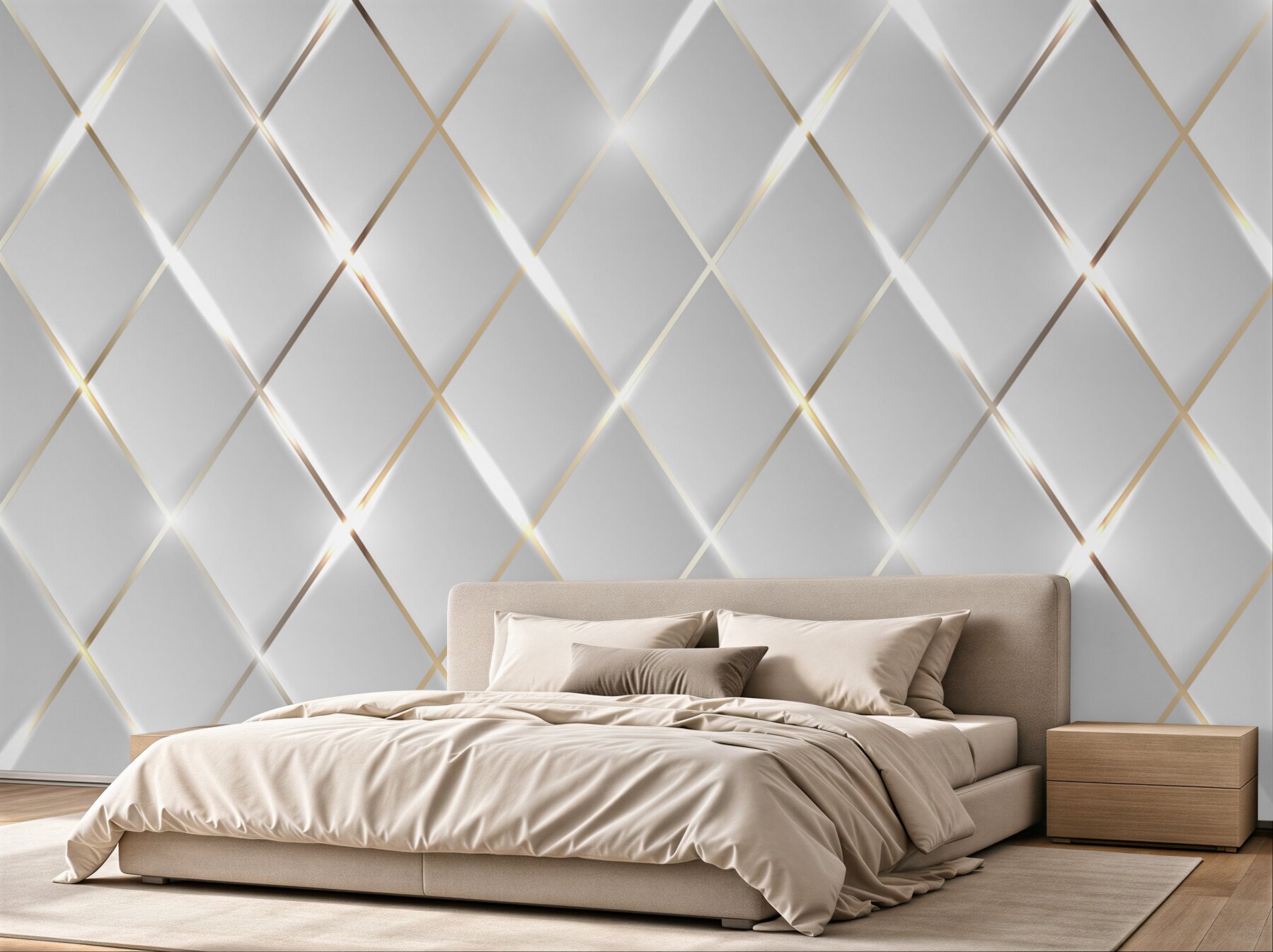 Fototapeta złota i srebrna siatka porcelanowa
