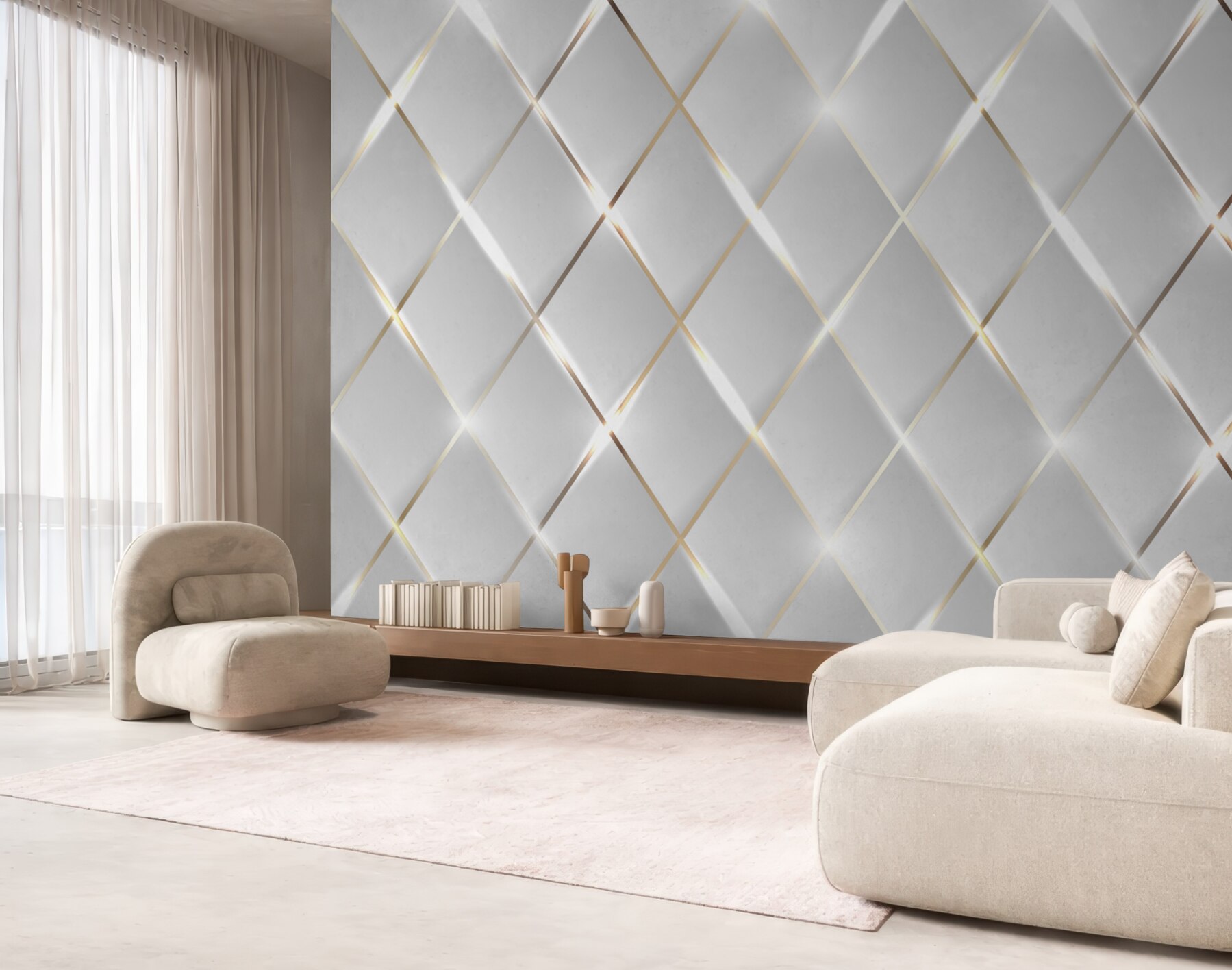 Fototapeta złota i srebrna siatka porcelanowa?v23
