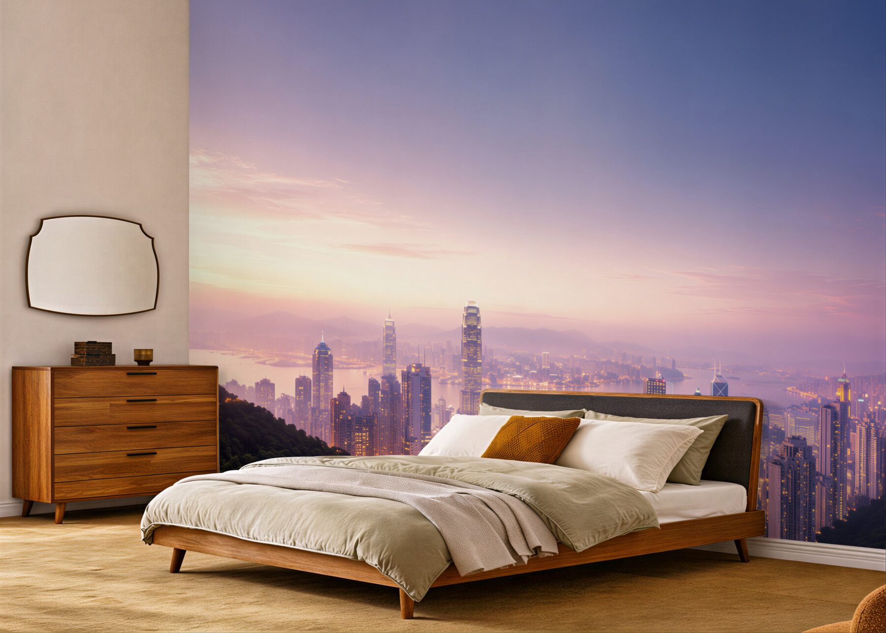Fototapeta piękny widok na Hongkong nocą?v23