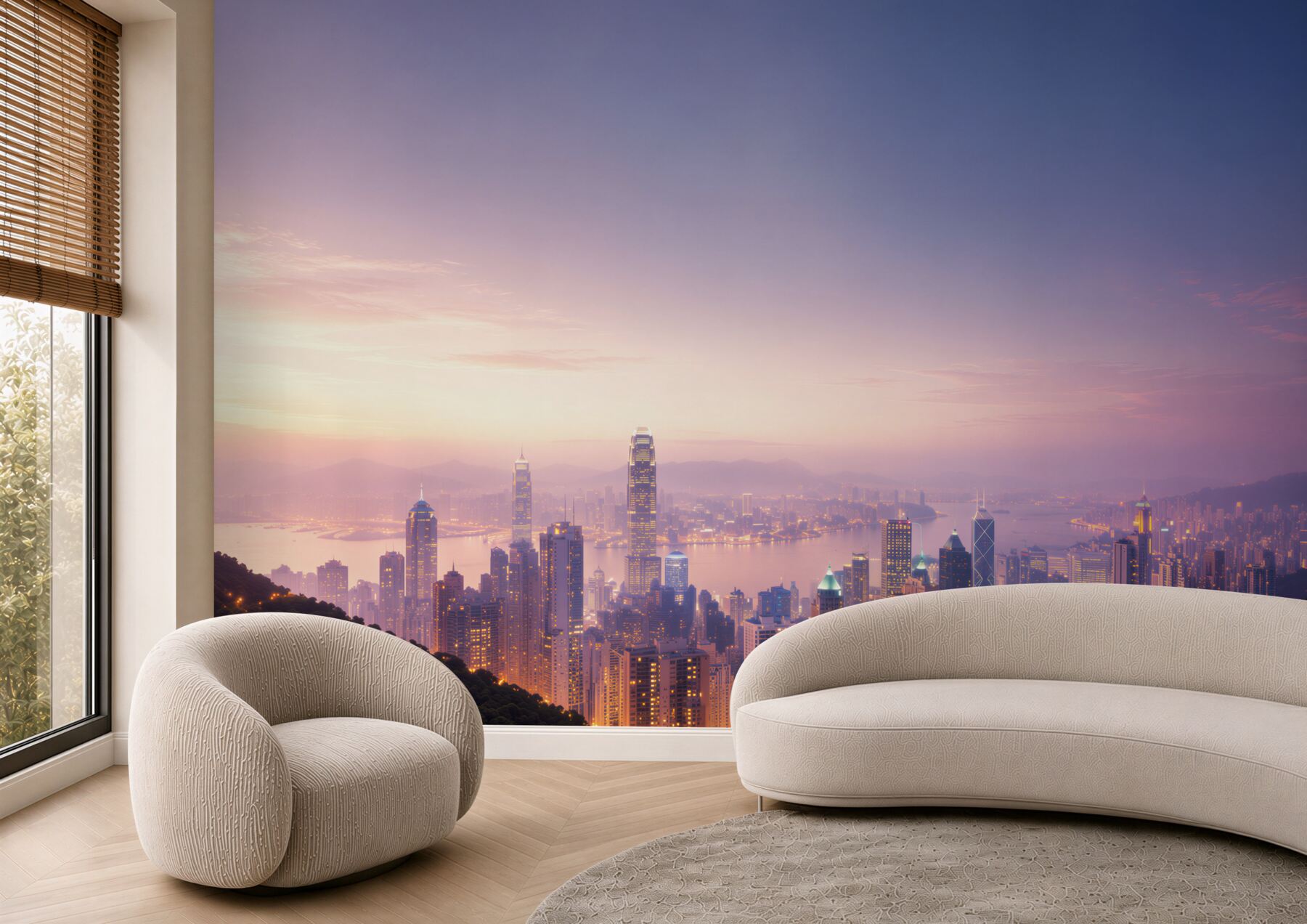 Fototapeta piękny widok na Hongkong nocą?v23