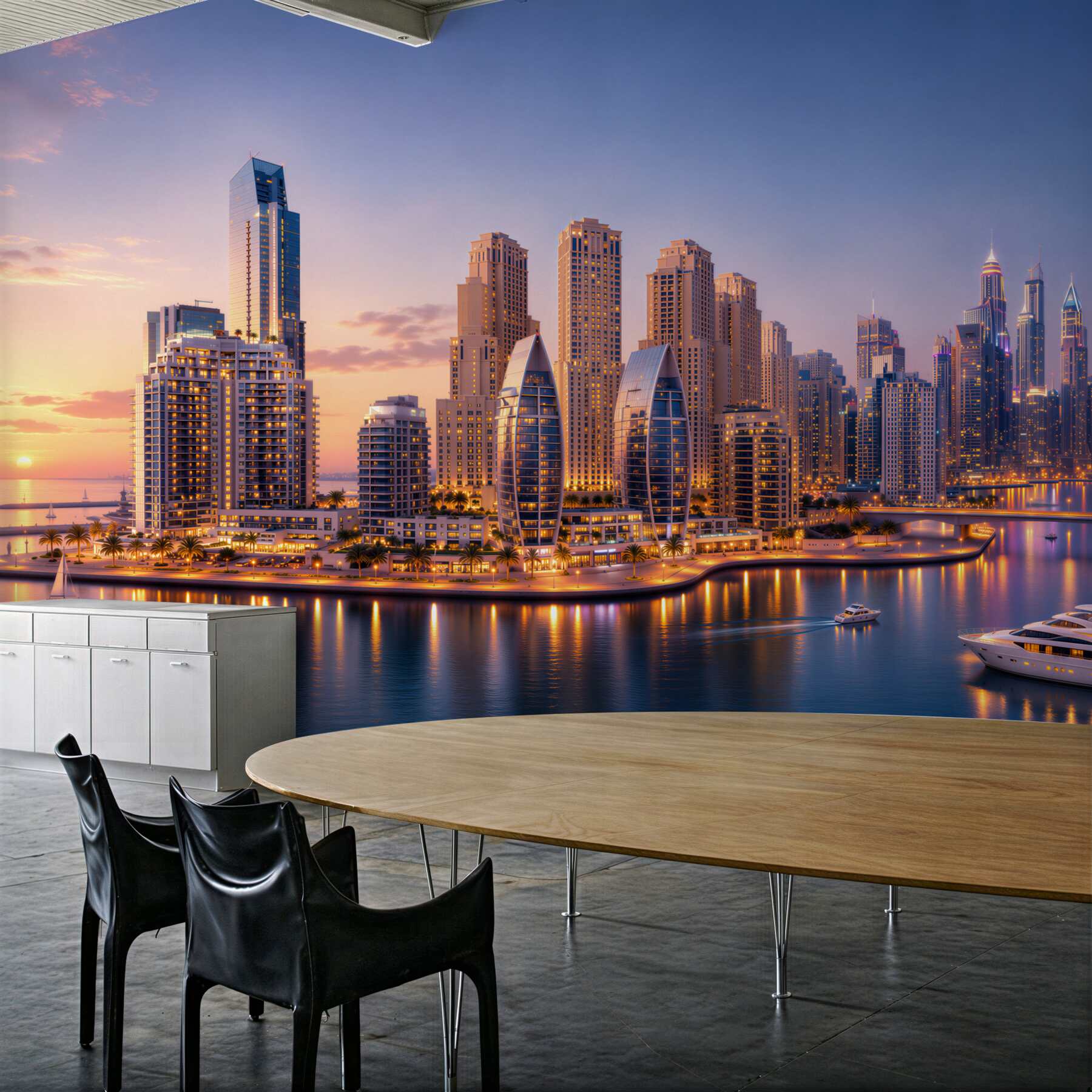Fototapeta zmierzch nad Dubajem?v23