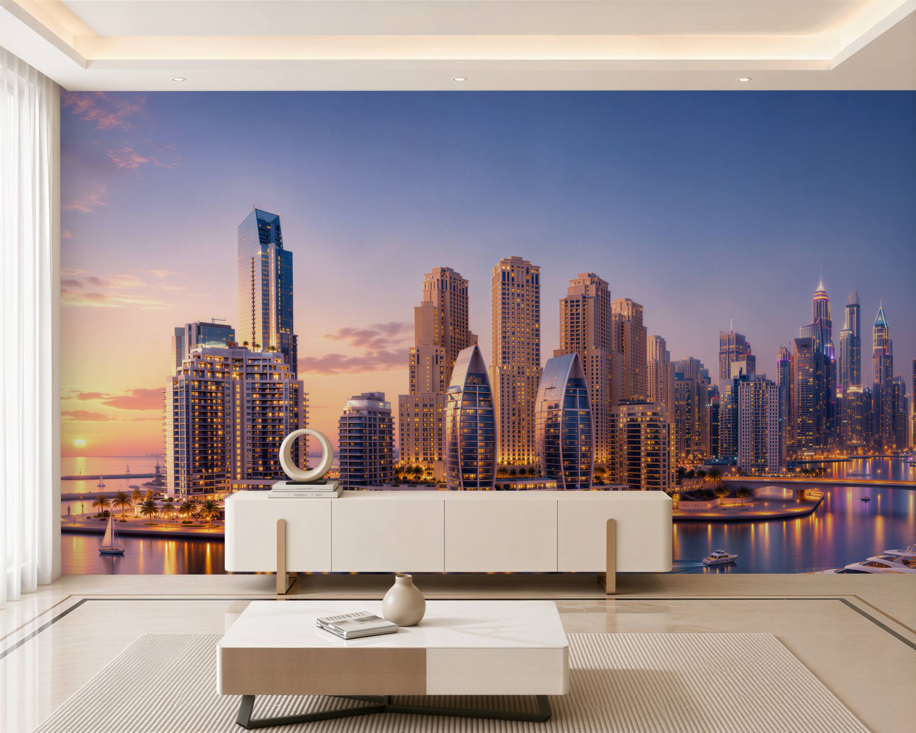 Fototapeta zmierzch nad Dubajem?v23