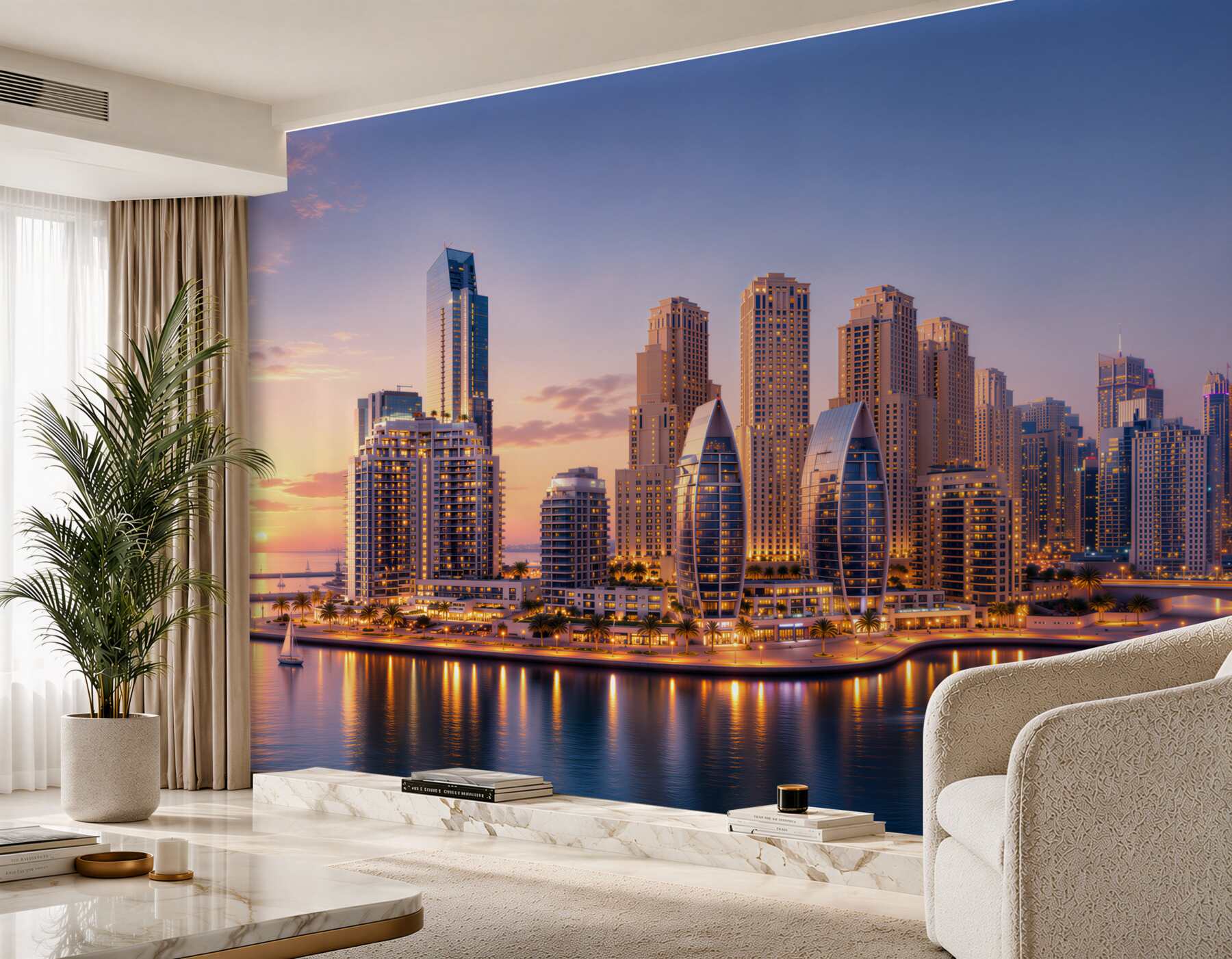 Fototapeta zmierzch nad Dubajem?v23