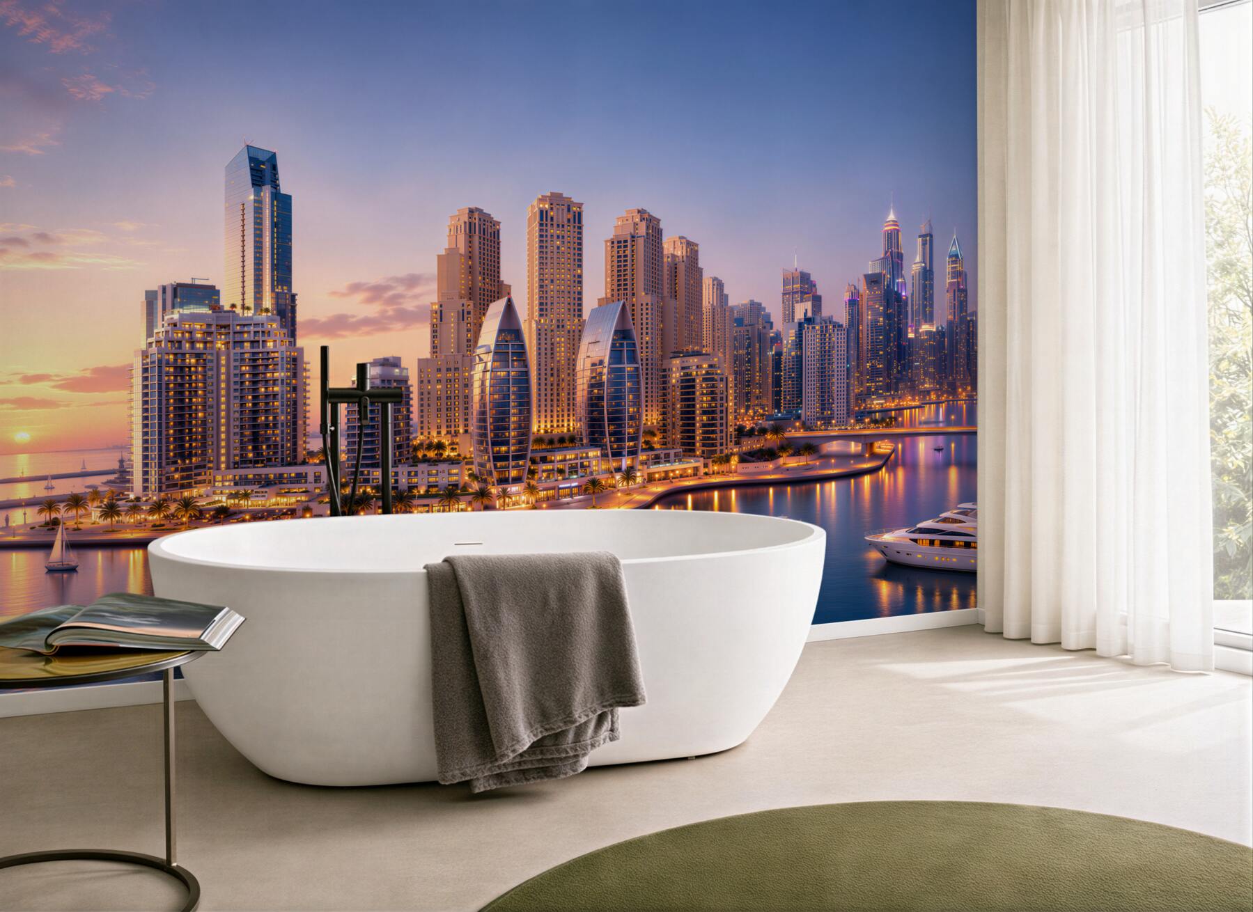 Fototapeta zmierzch nad Dubajem?v23