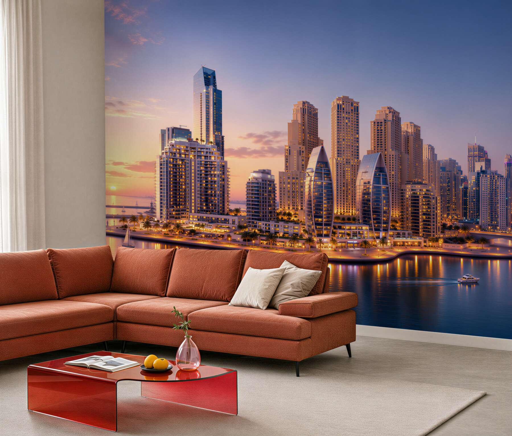 Fototapeta zmierzch nad Dubajem?v23