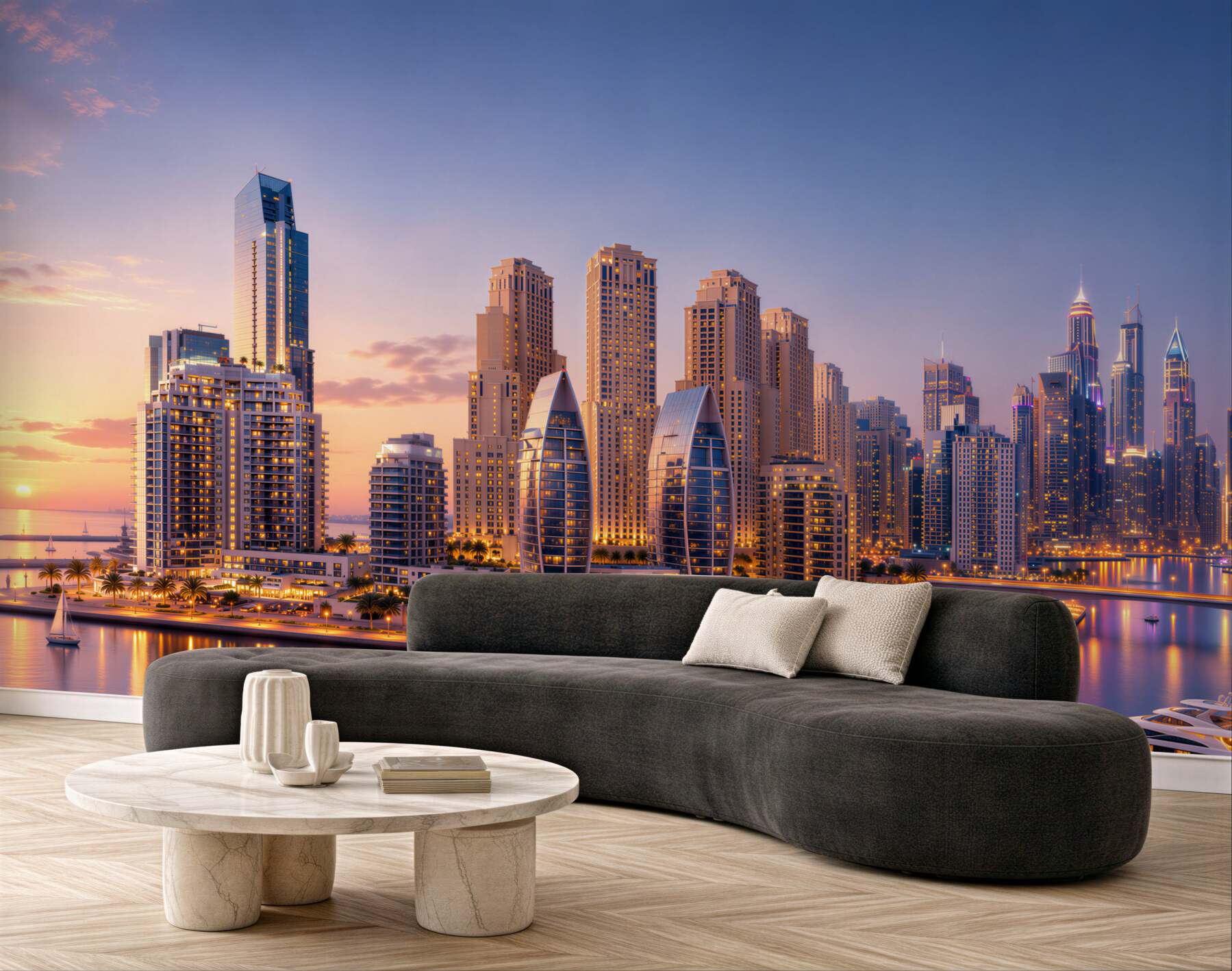 Fototapeta zmierzch nad Dubajem?v23