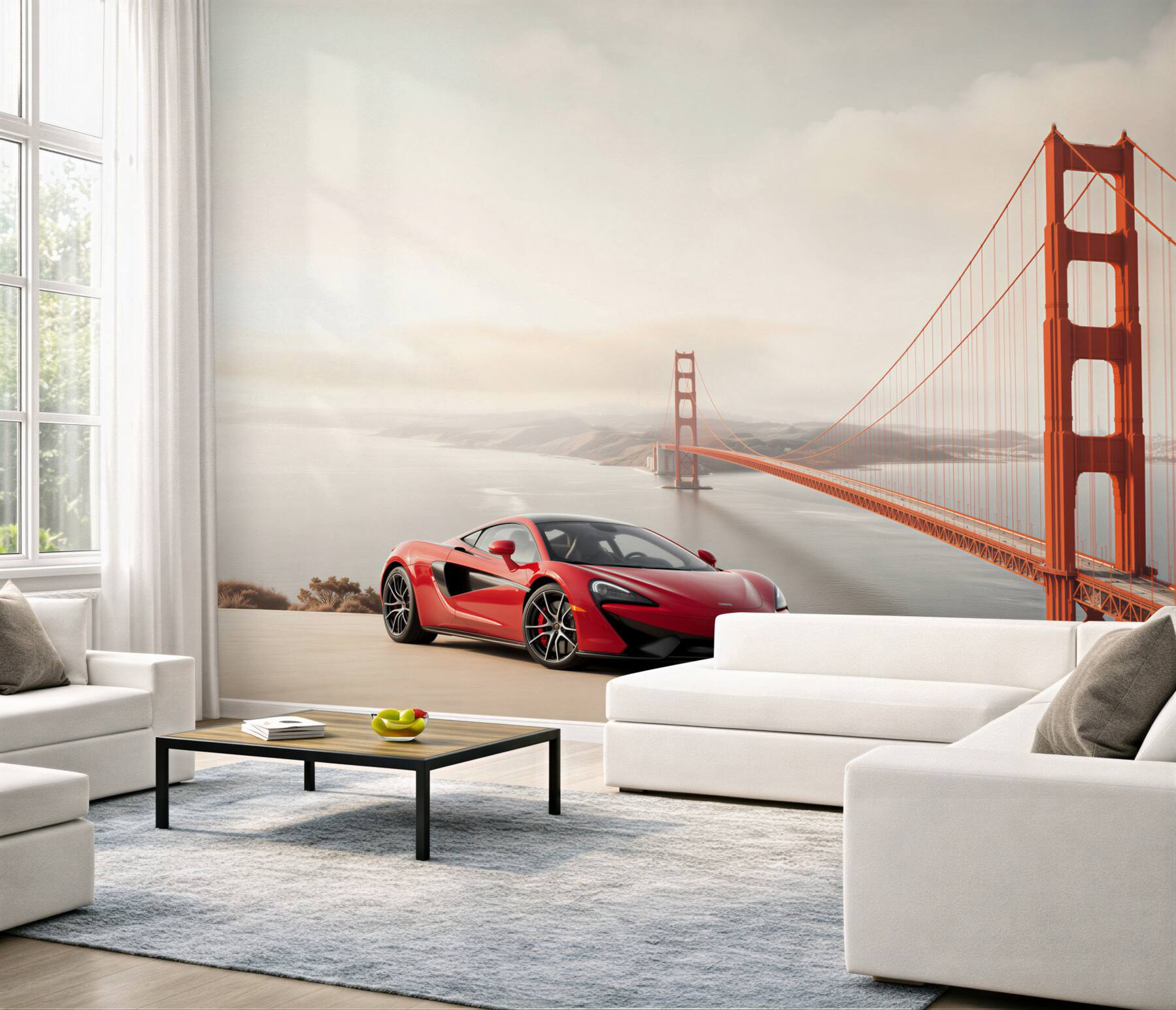 Fototapeta McLaren na tle mostu?v23