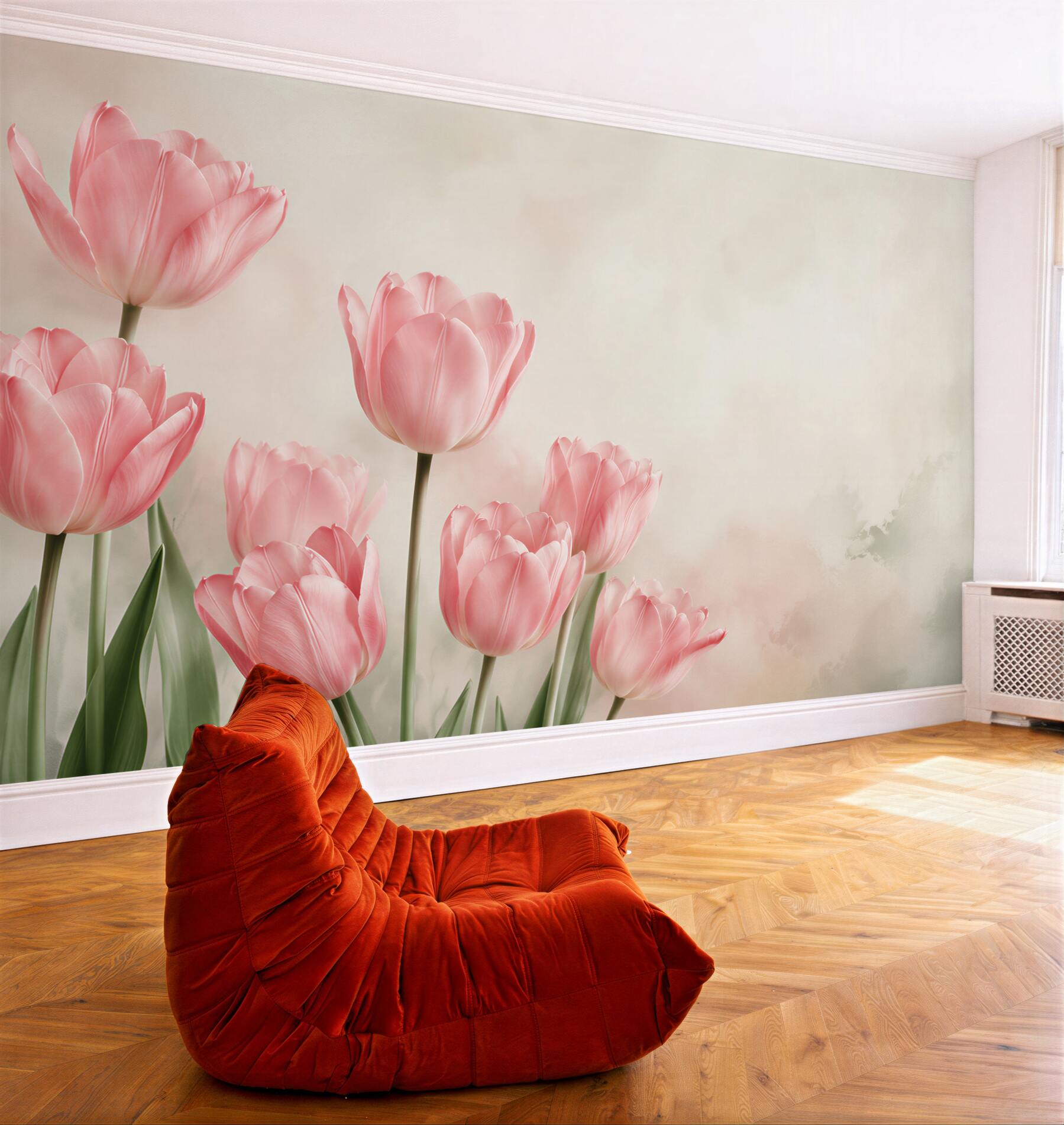 Fototapeta delikatne różowe tulipany?v23