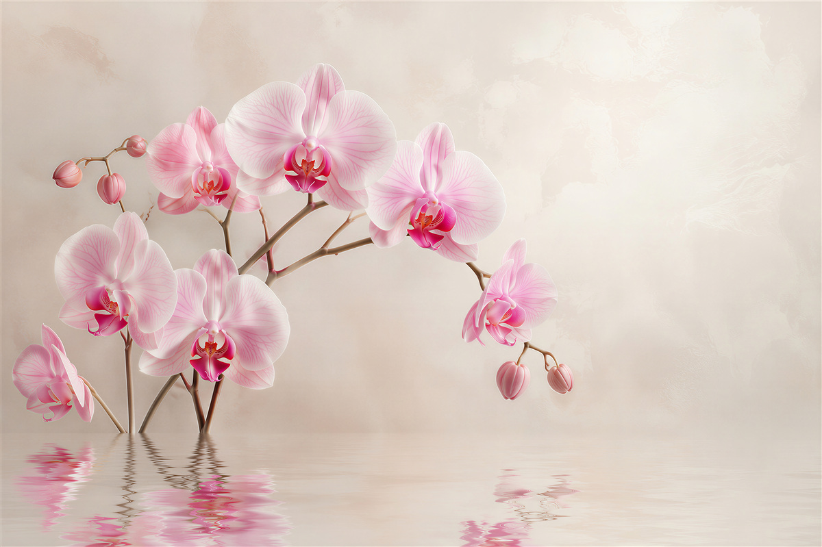 Fototapeta miękkie liliowe orchidee