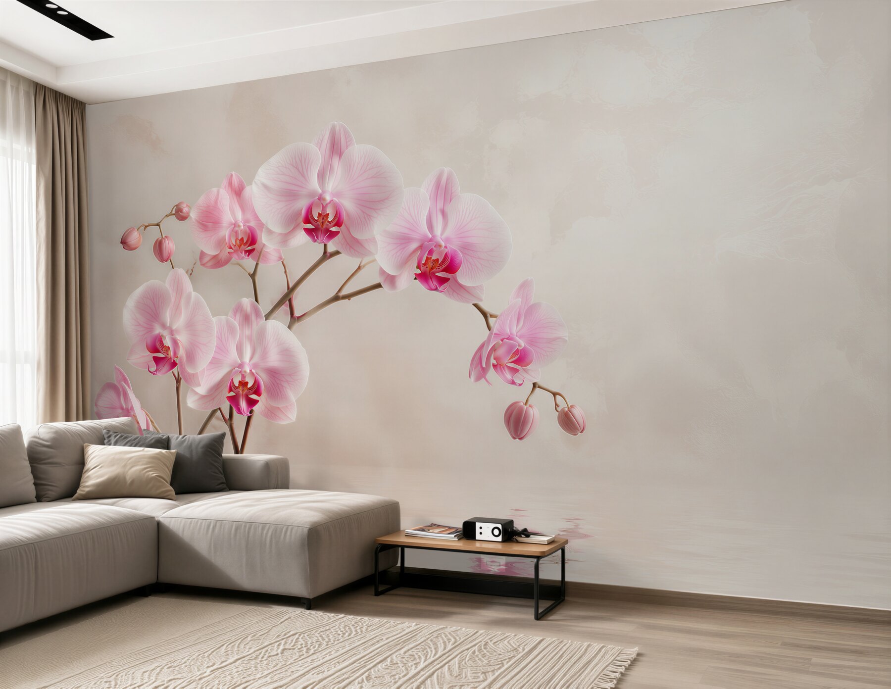 Fototapeta miękkie liliowe orchidee?v23