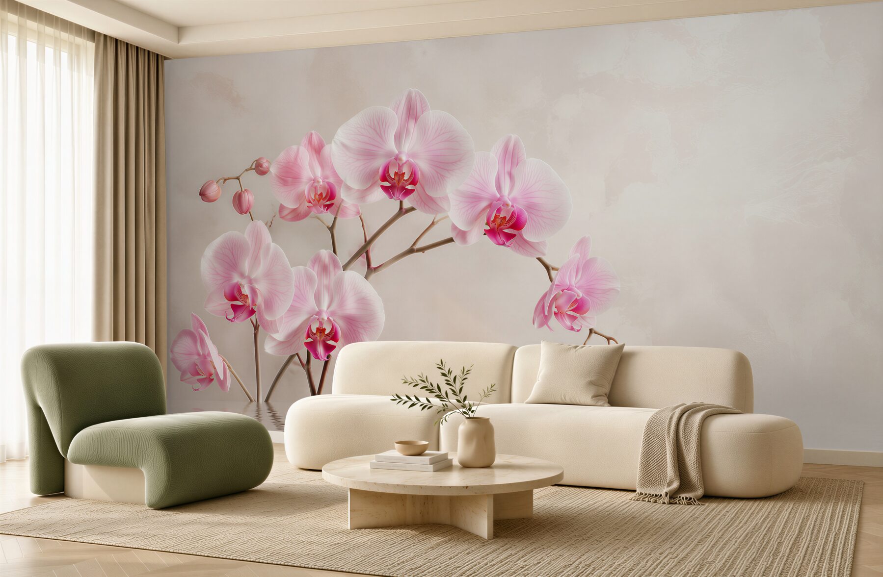 Fototapeta miękkie liliowe orchidee?v23