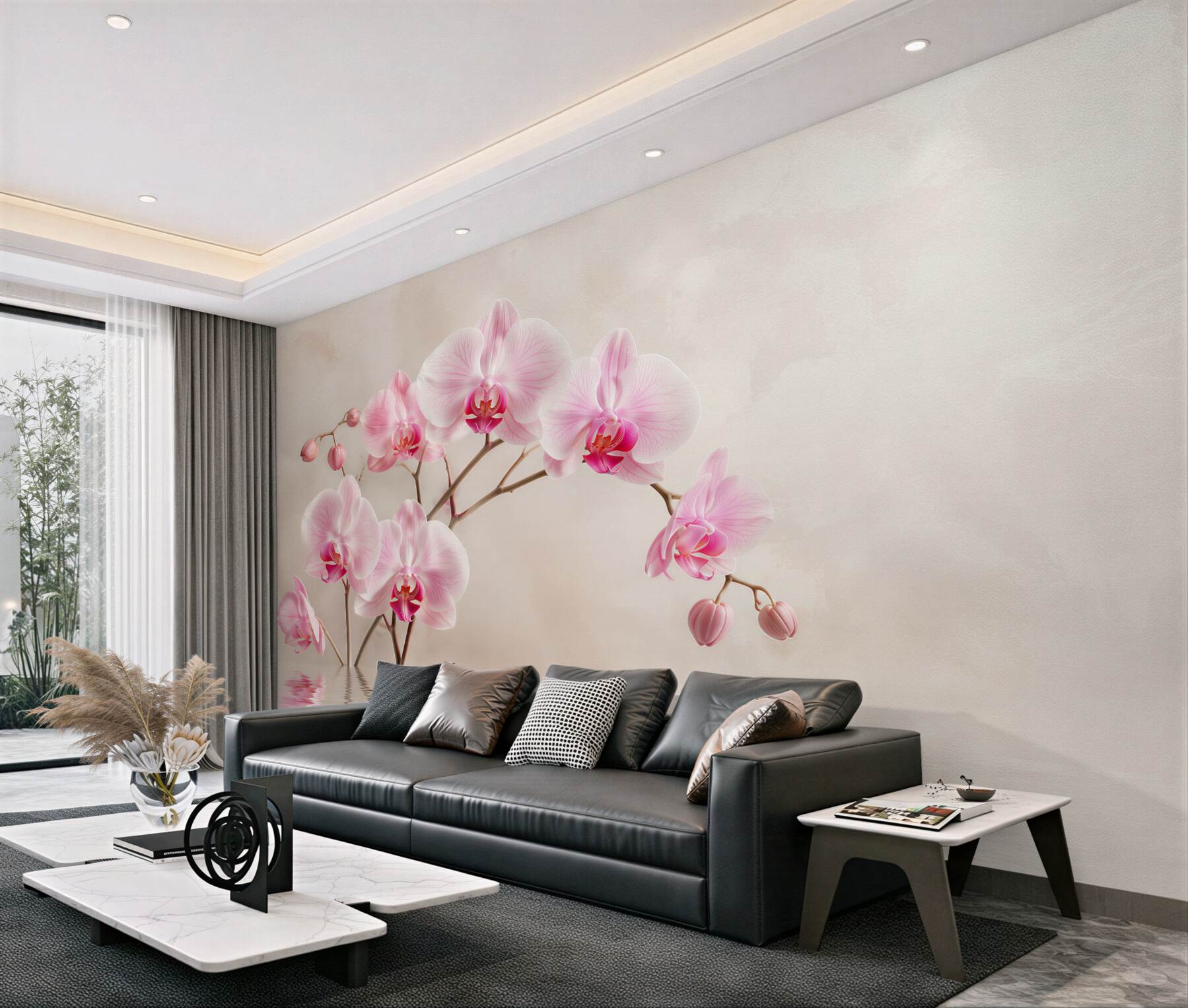 Fototapeta miękkie liliowe orchidee?v23