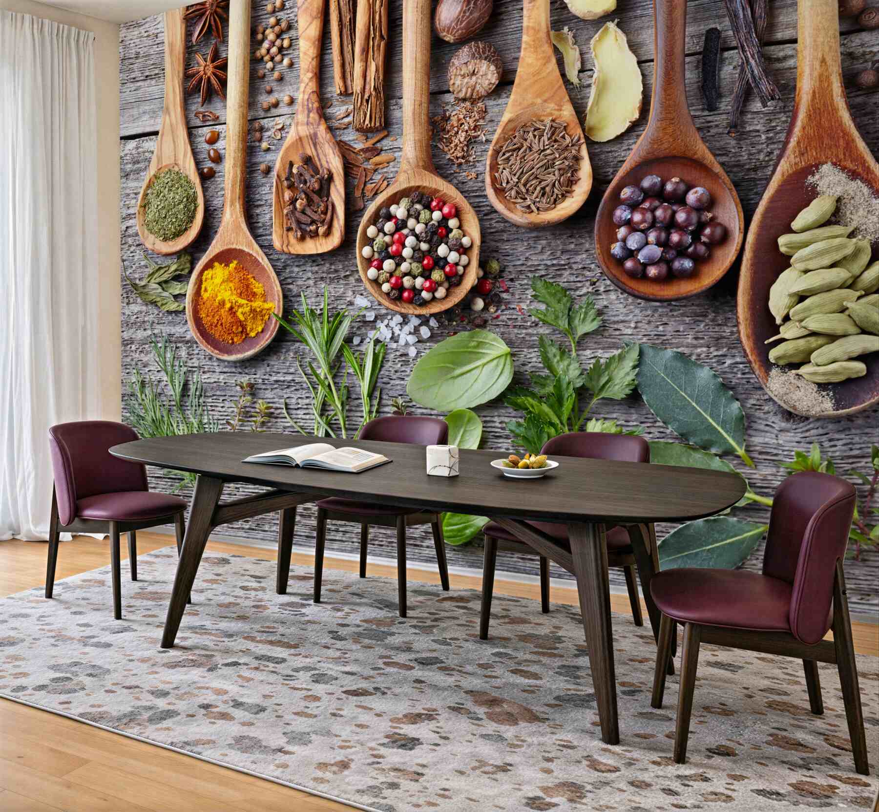 Fototapeta kolorowe aromatyczne przyprawy