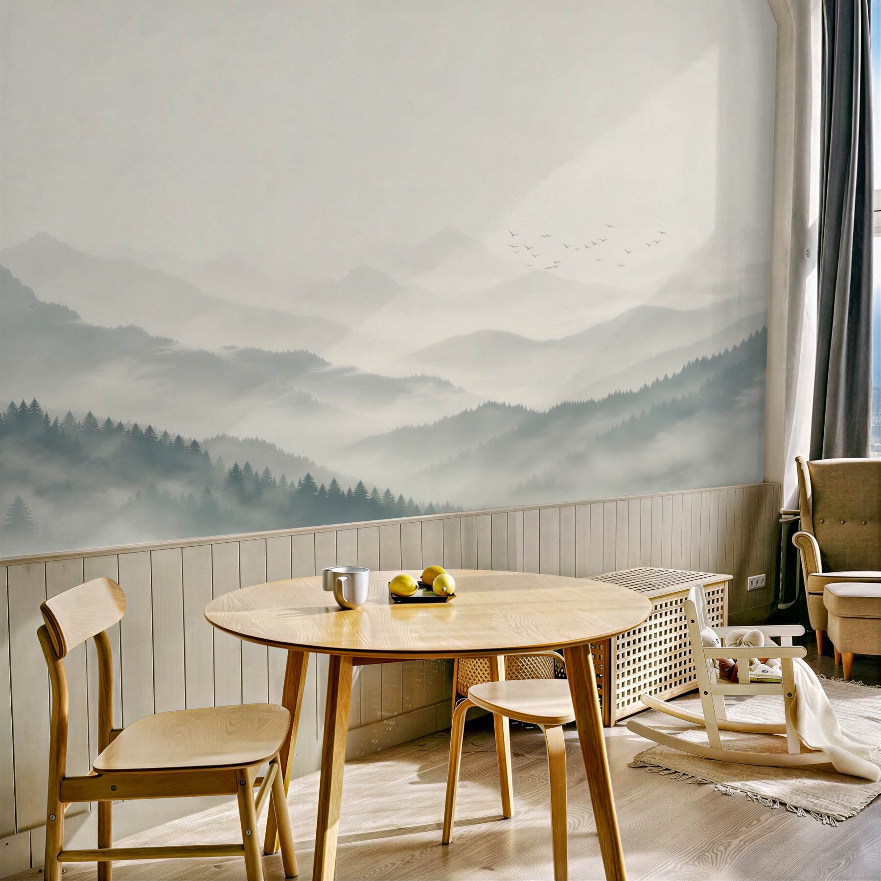 Fototapeta gęsta mgła spowija góry?v23