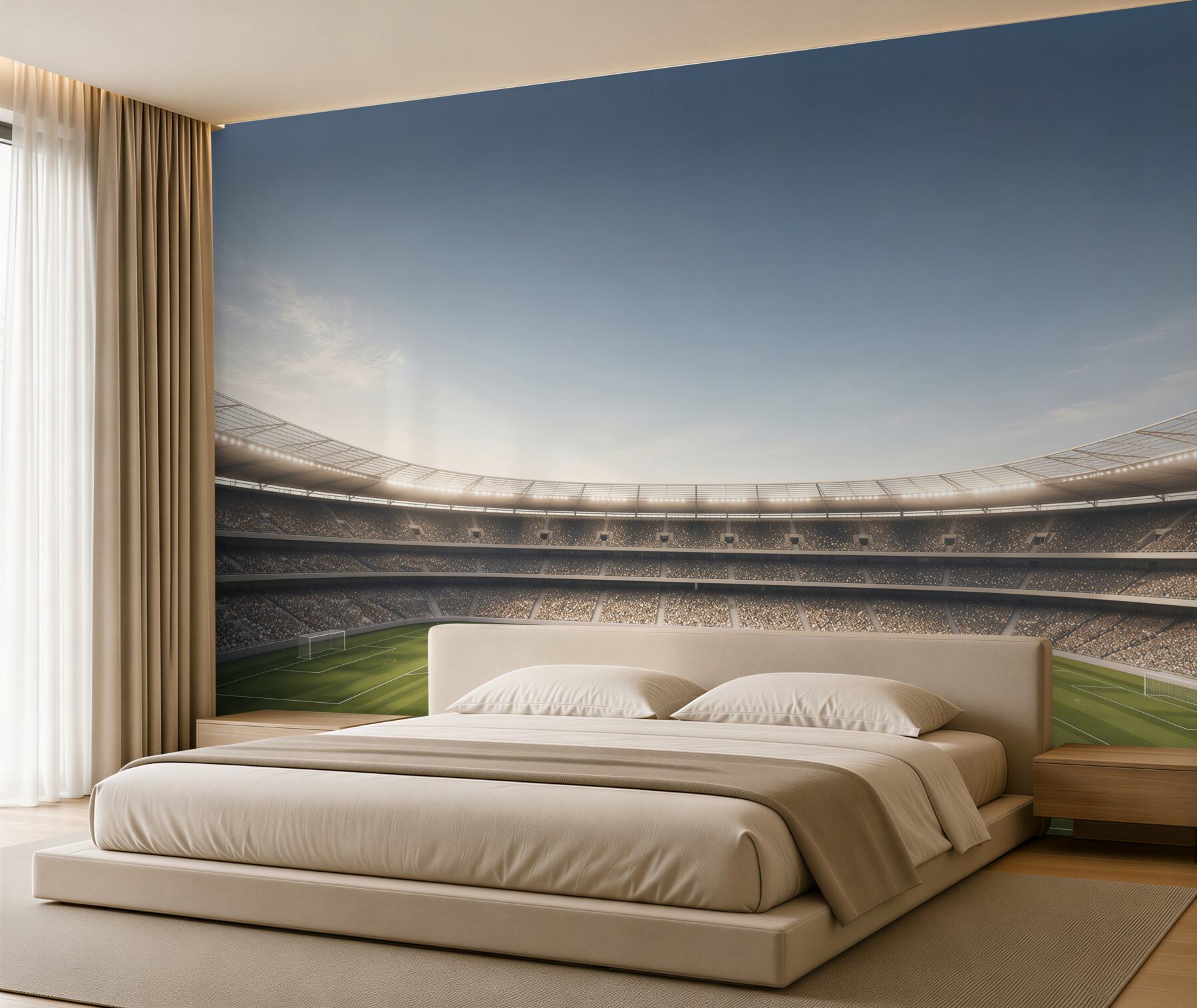 Fototapeta Arena piłkarska z widzami?v23