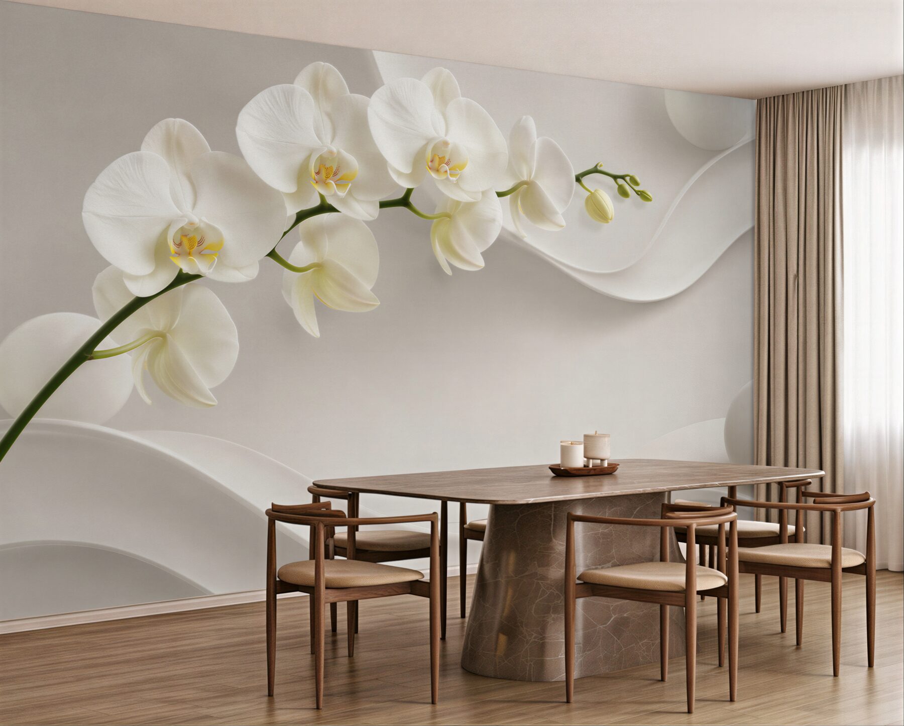 Fototapeta Rama z białej orchidei?v23