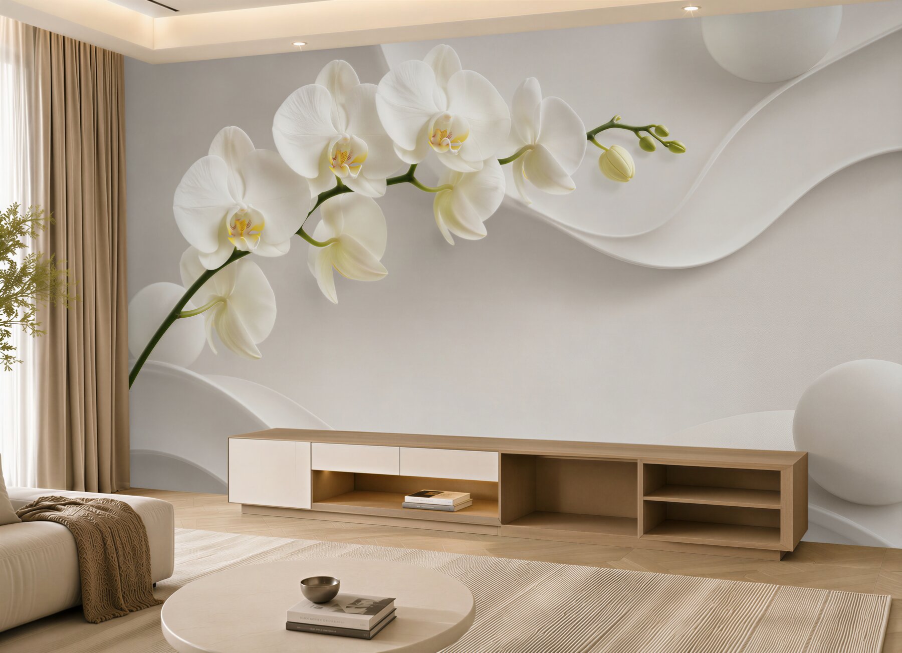Fototapeta Rama z białej orchidei?v23