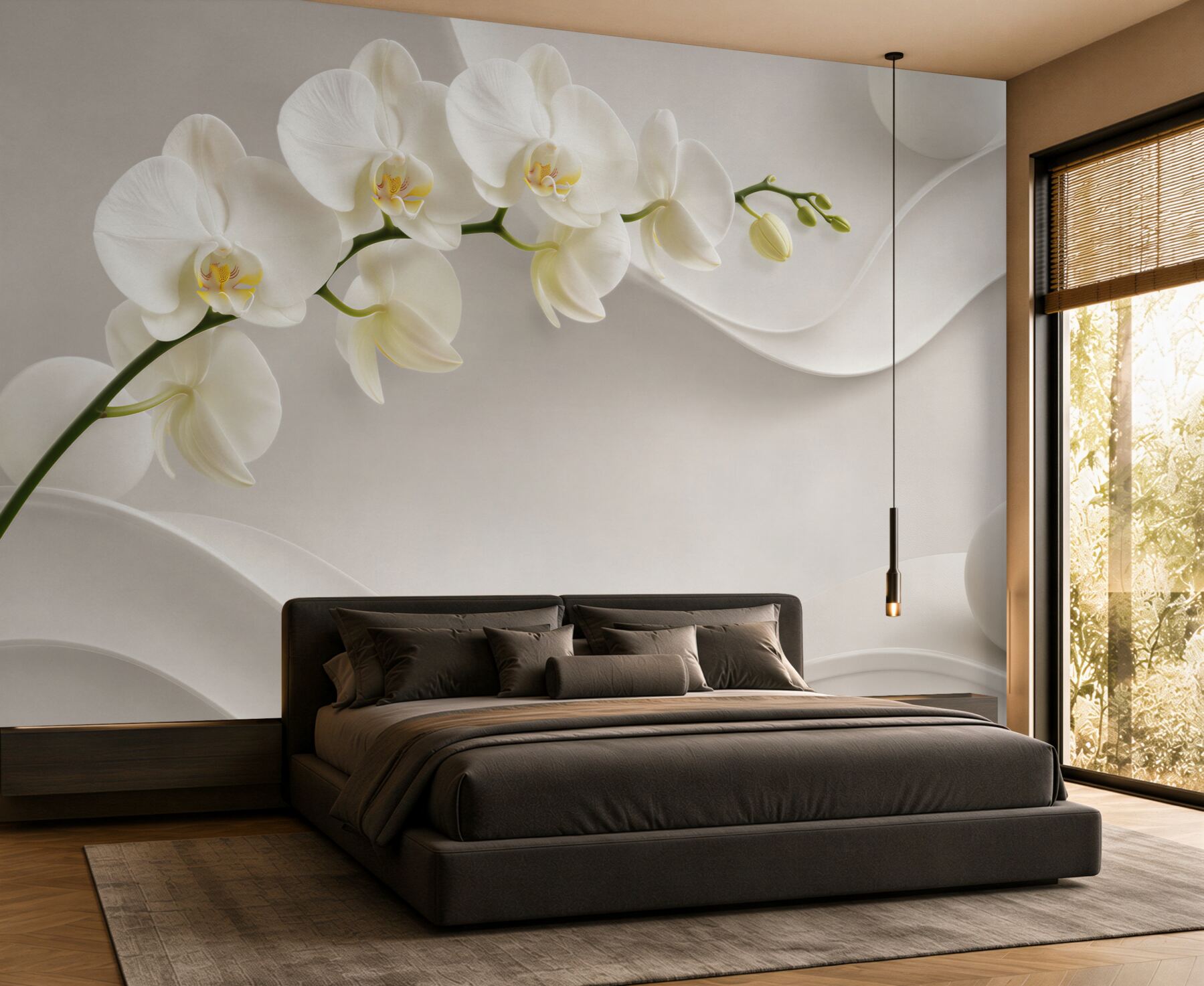 Fototapeta Rama z białej orchidei?v23