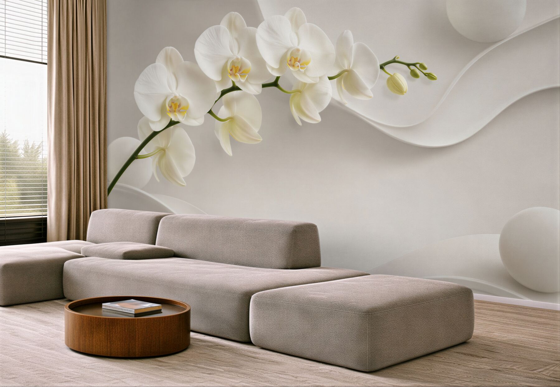 Fototapeta Rama z białej orchidei?v23
