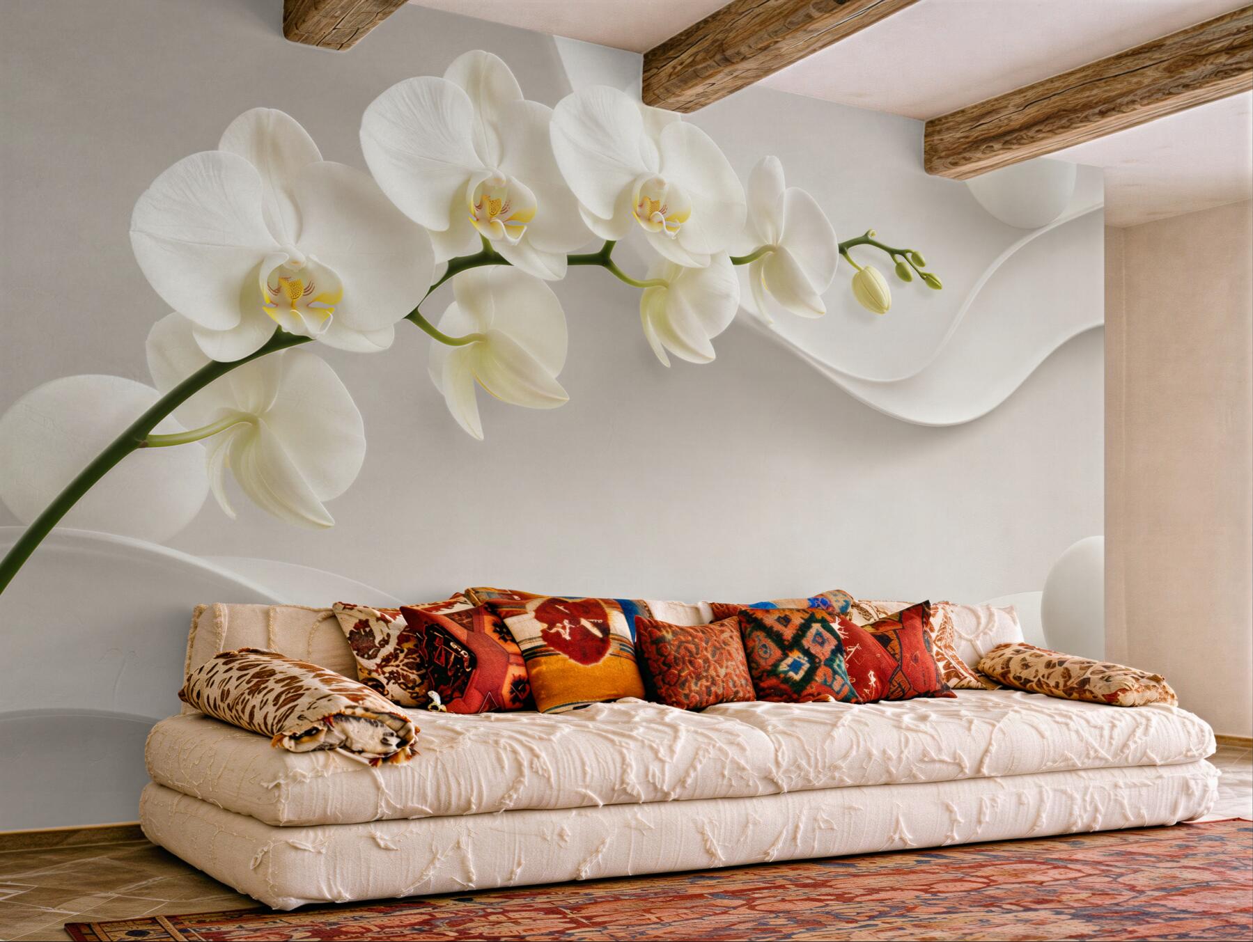 Fototapeta Rama z białej orchidei?v23