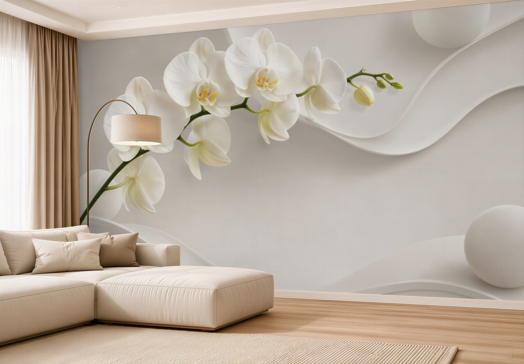Fototapeta Rama z białej orchidei?v23
