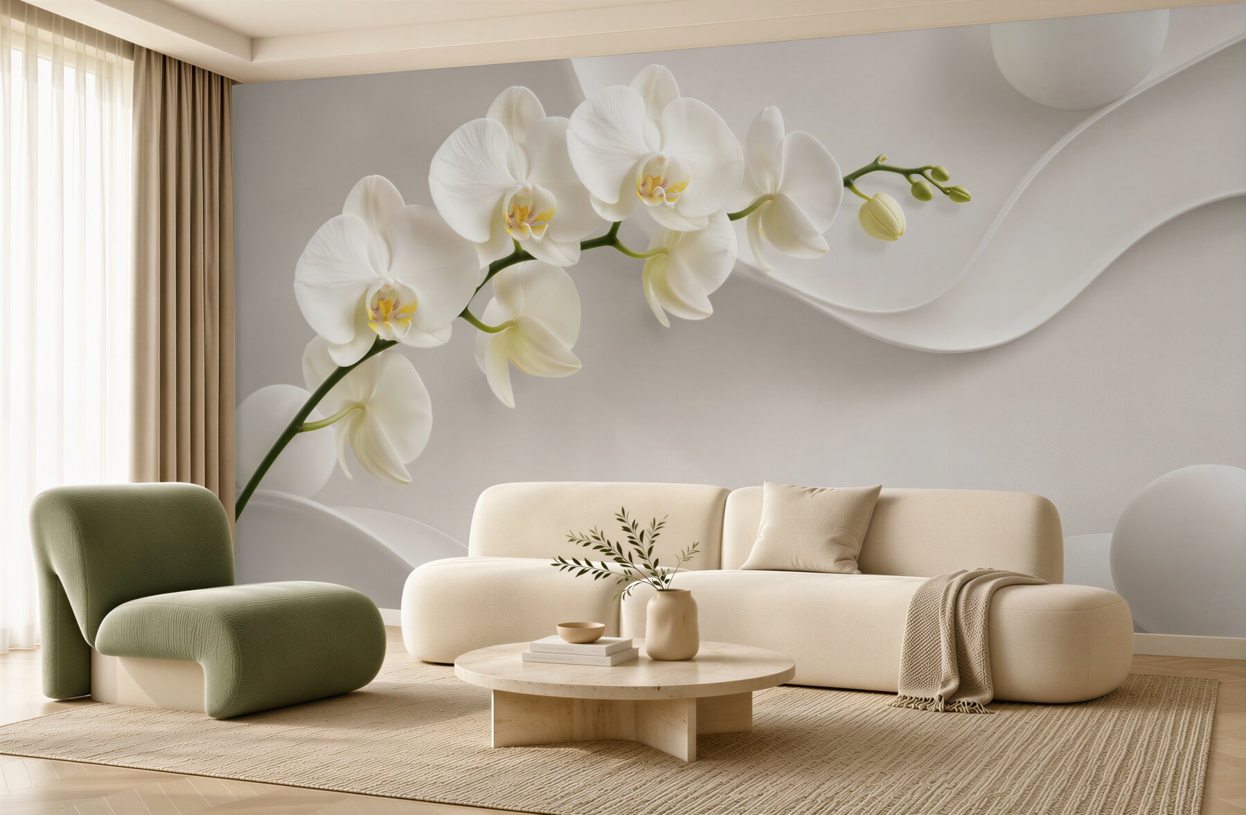 Fototapeta Rama z białej orchidei?v23