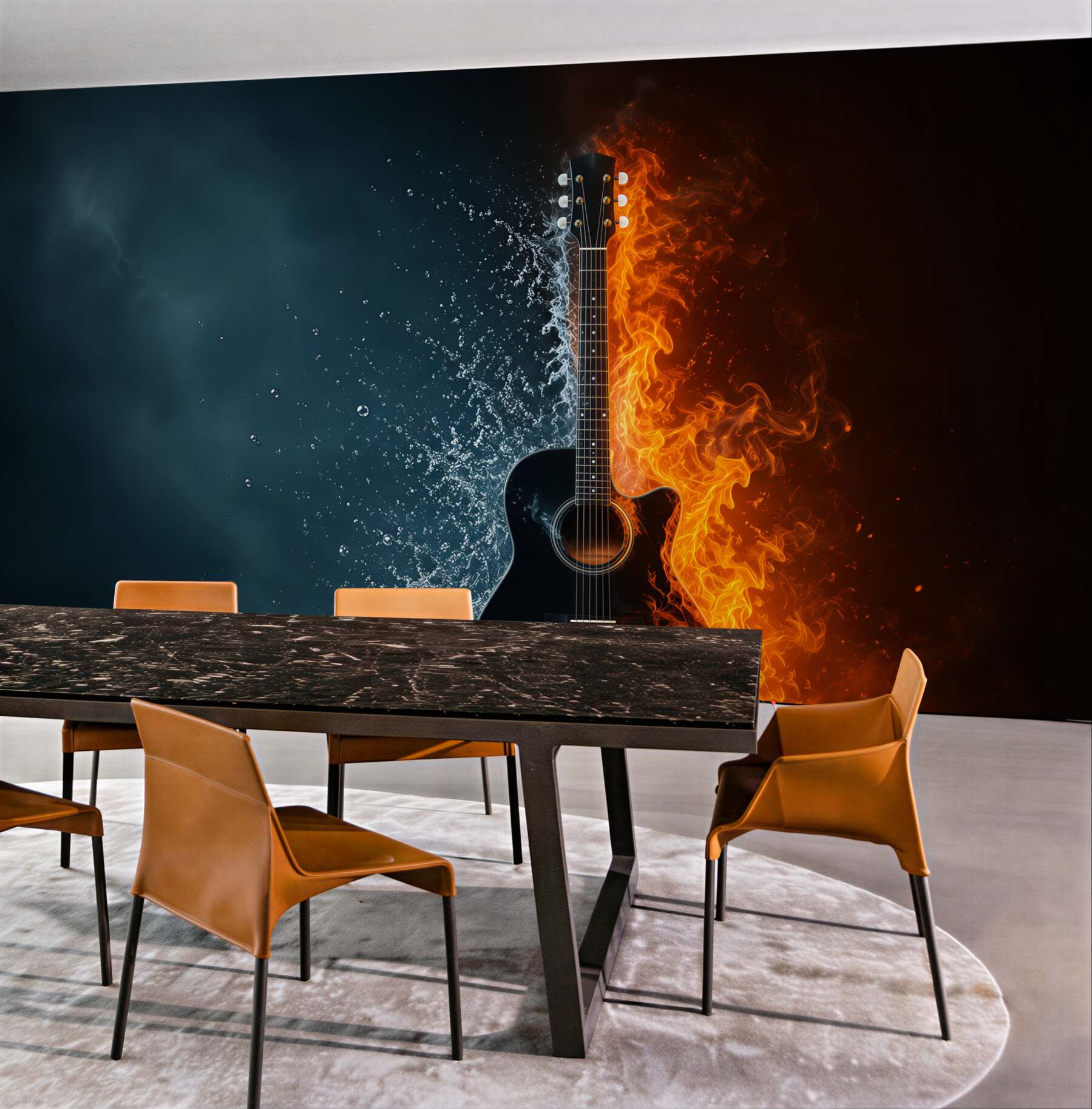 Fototapeta gitara w wodzie i w ogniu?v23