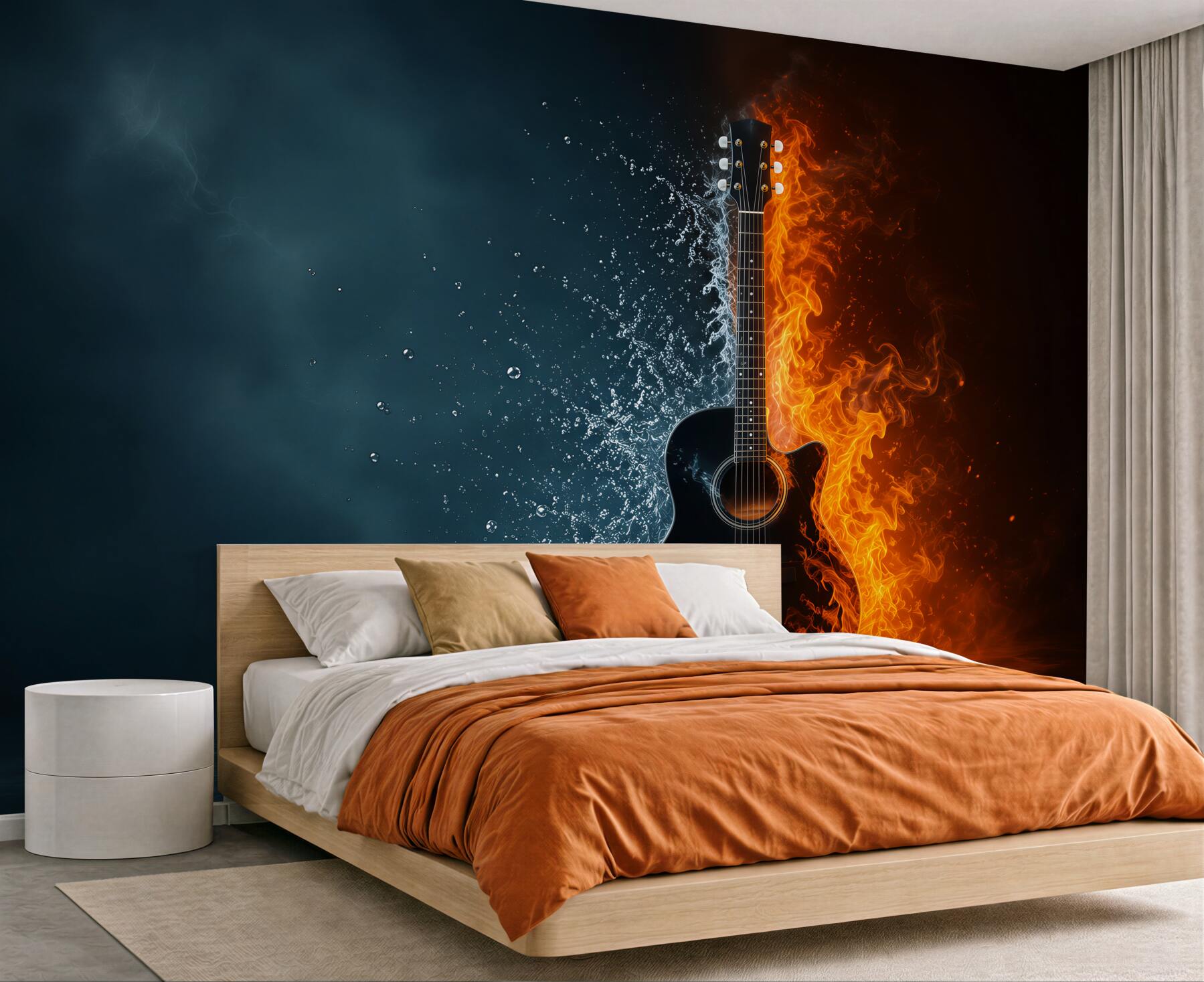 Fototapeta gitara w wodzie i w ogniu?v23