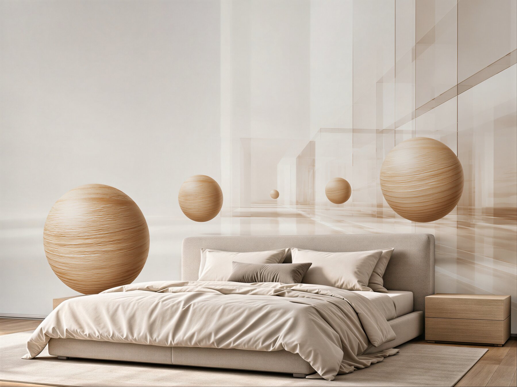 Fototapeta drewniane kule przesuwają się w nieskończoność?v23