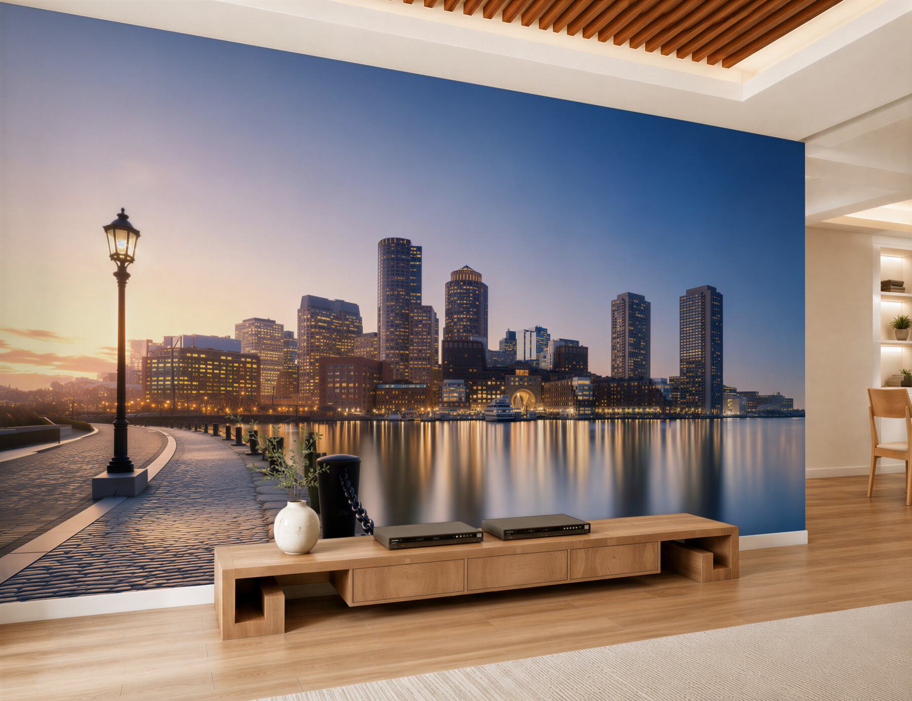 Fototapeta pusty nasyp w panoramie miasta