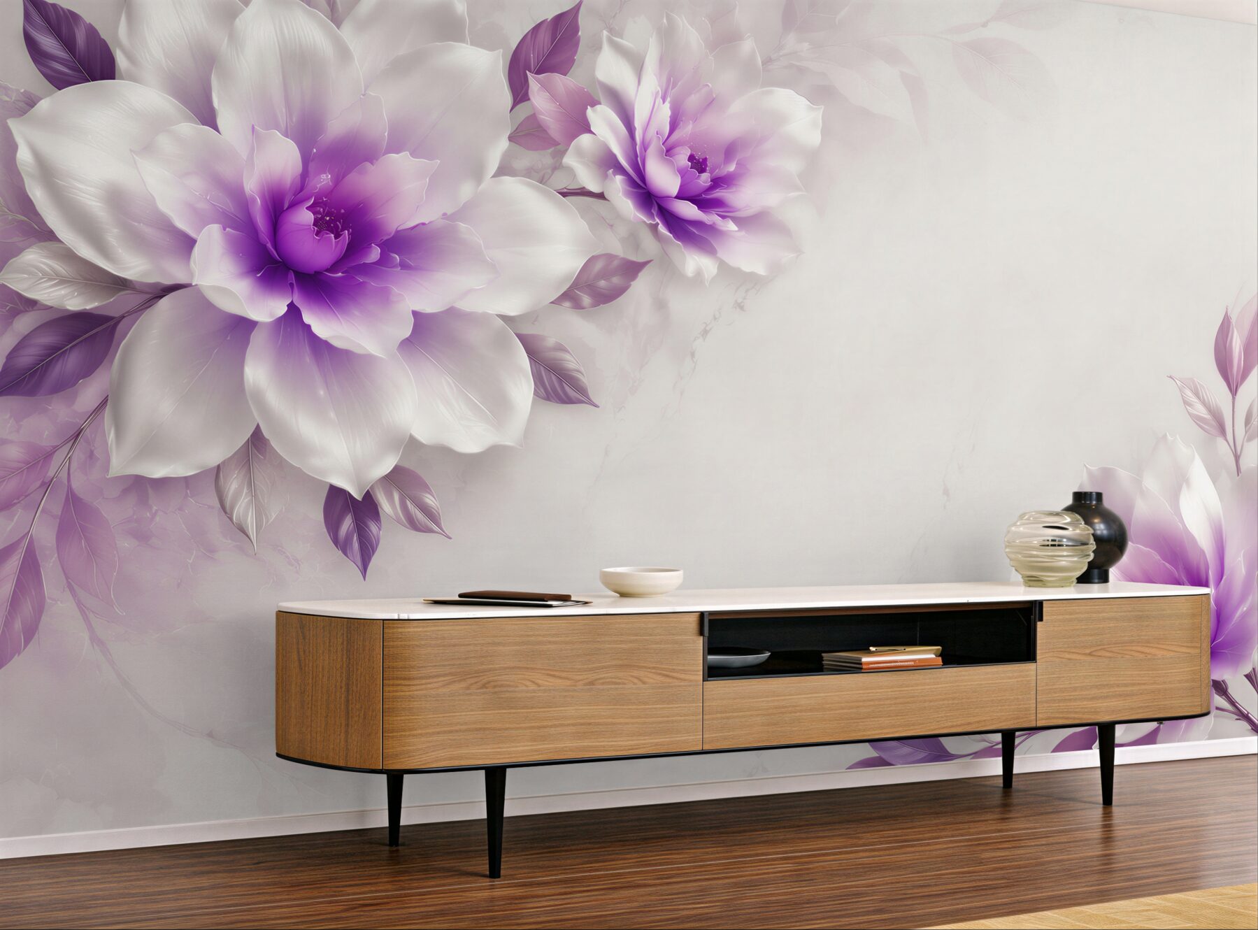 Fototapeta fioletowe kwiaty na białym tle?v23