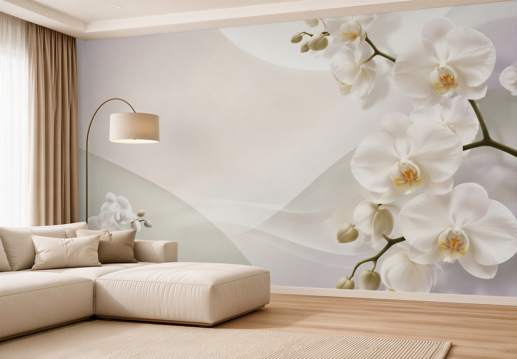 Fototapeta gałęzie białych orchidei na białym tle?v23